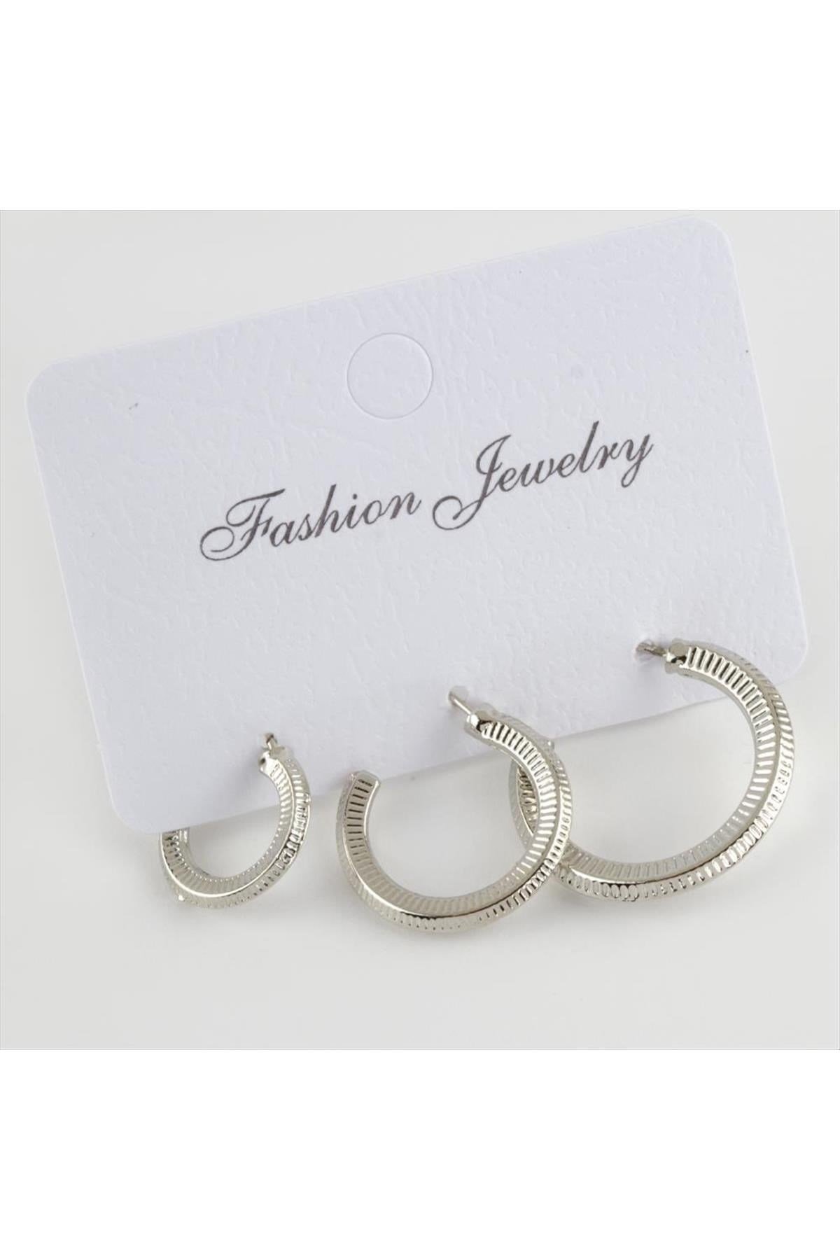 3 Adet Yeni Sezon Halka Küpe