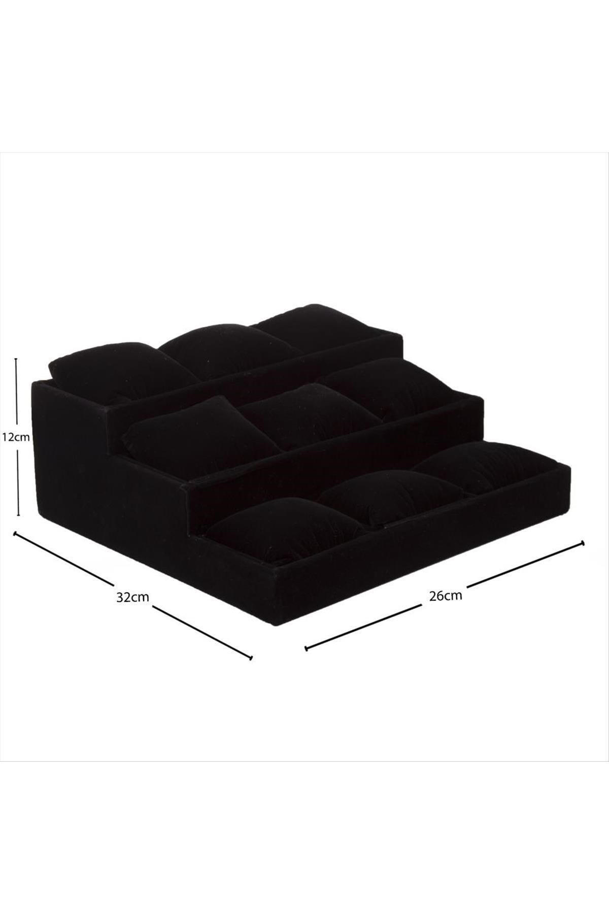 3 Basamaklı Anfora Kumaş Yastıklı Stand