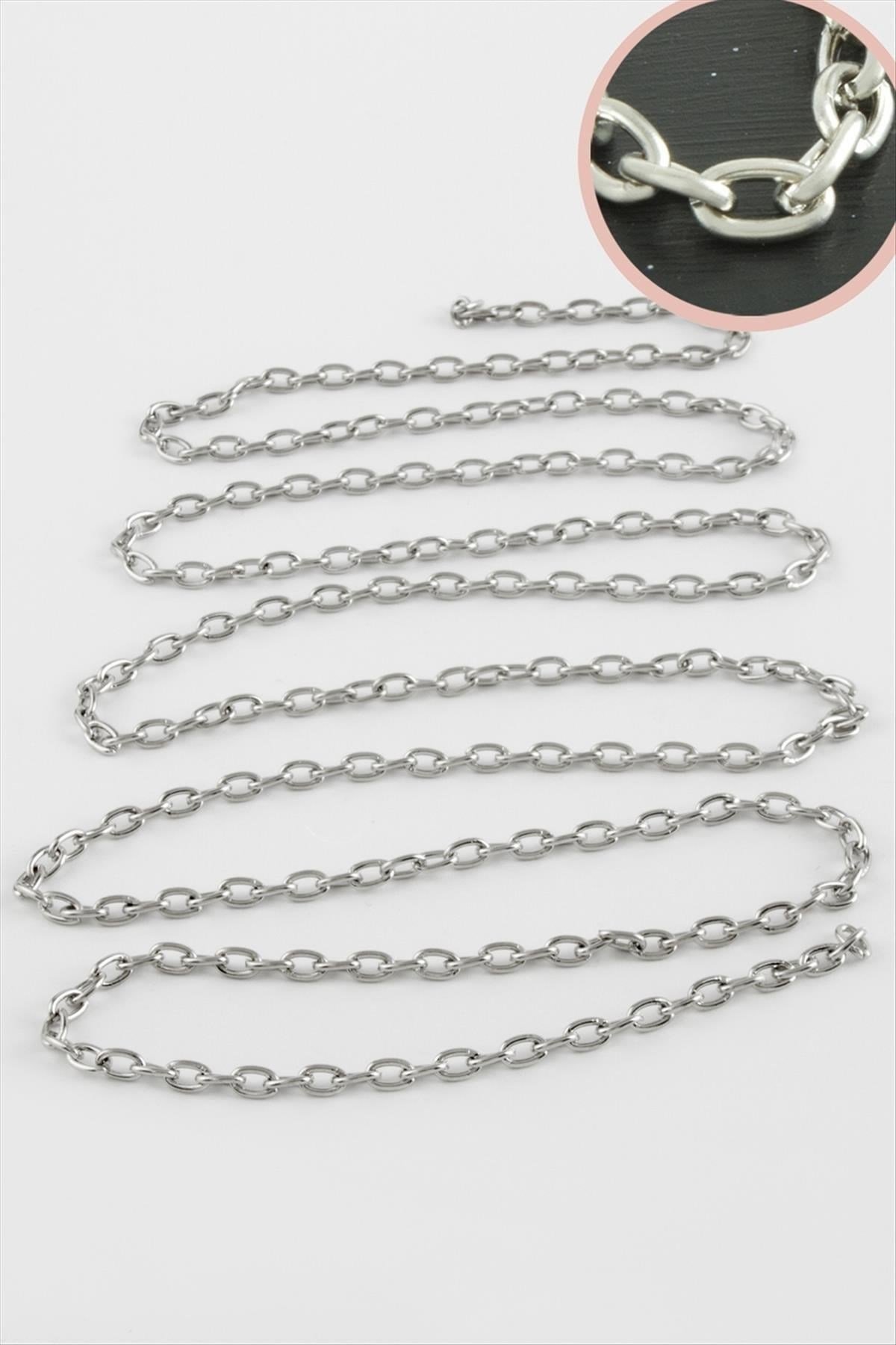 3 mm Oval Zincir 1 metre