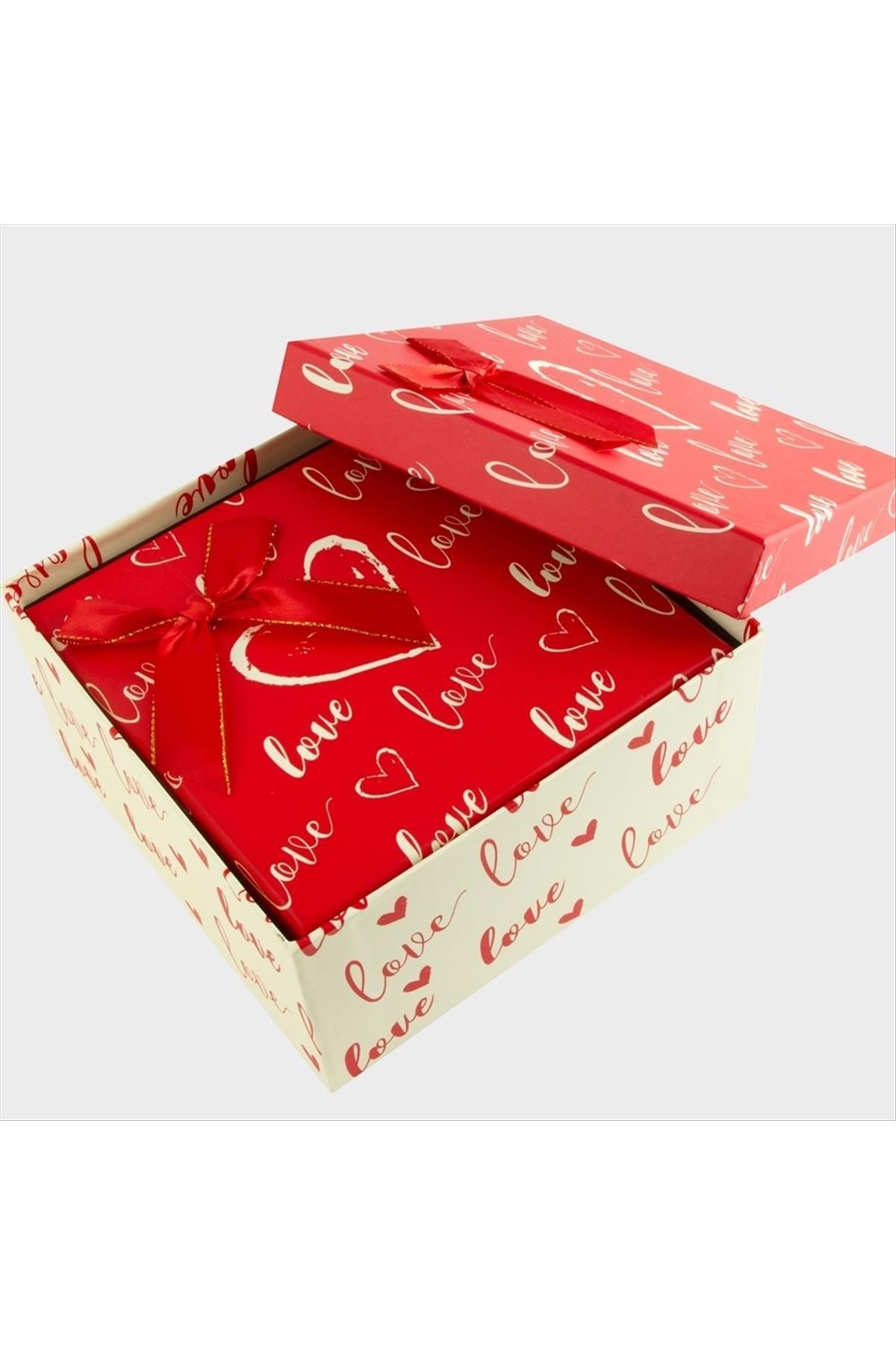 3'lü Love Yazılı Hediye Kutusu