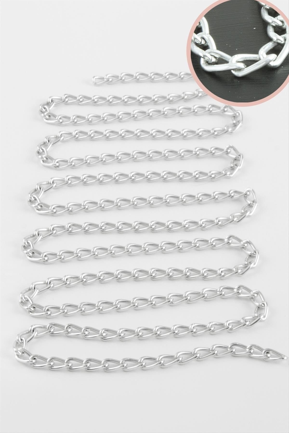 4 mm Oval Zincir 1 metre