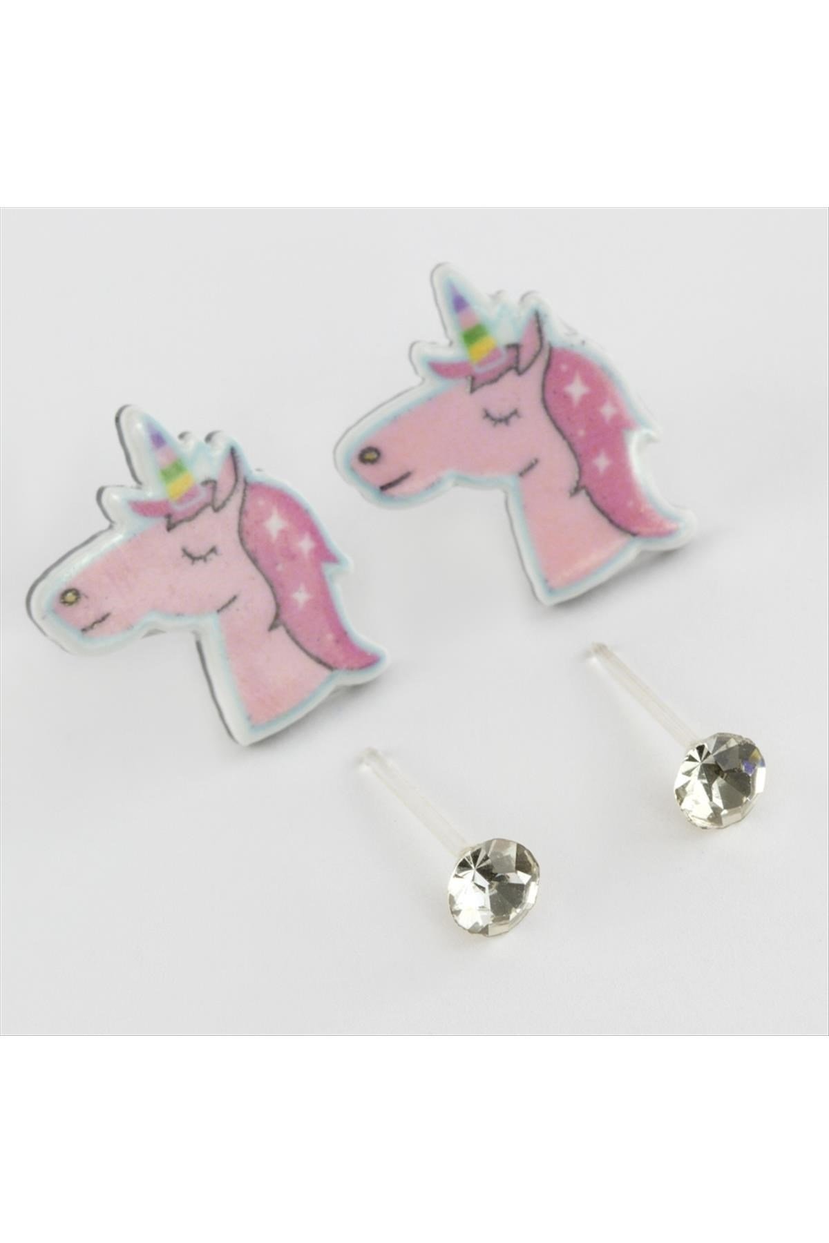4'lü Unicorn Figürlü Küpe 1 Kutu