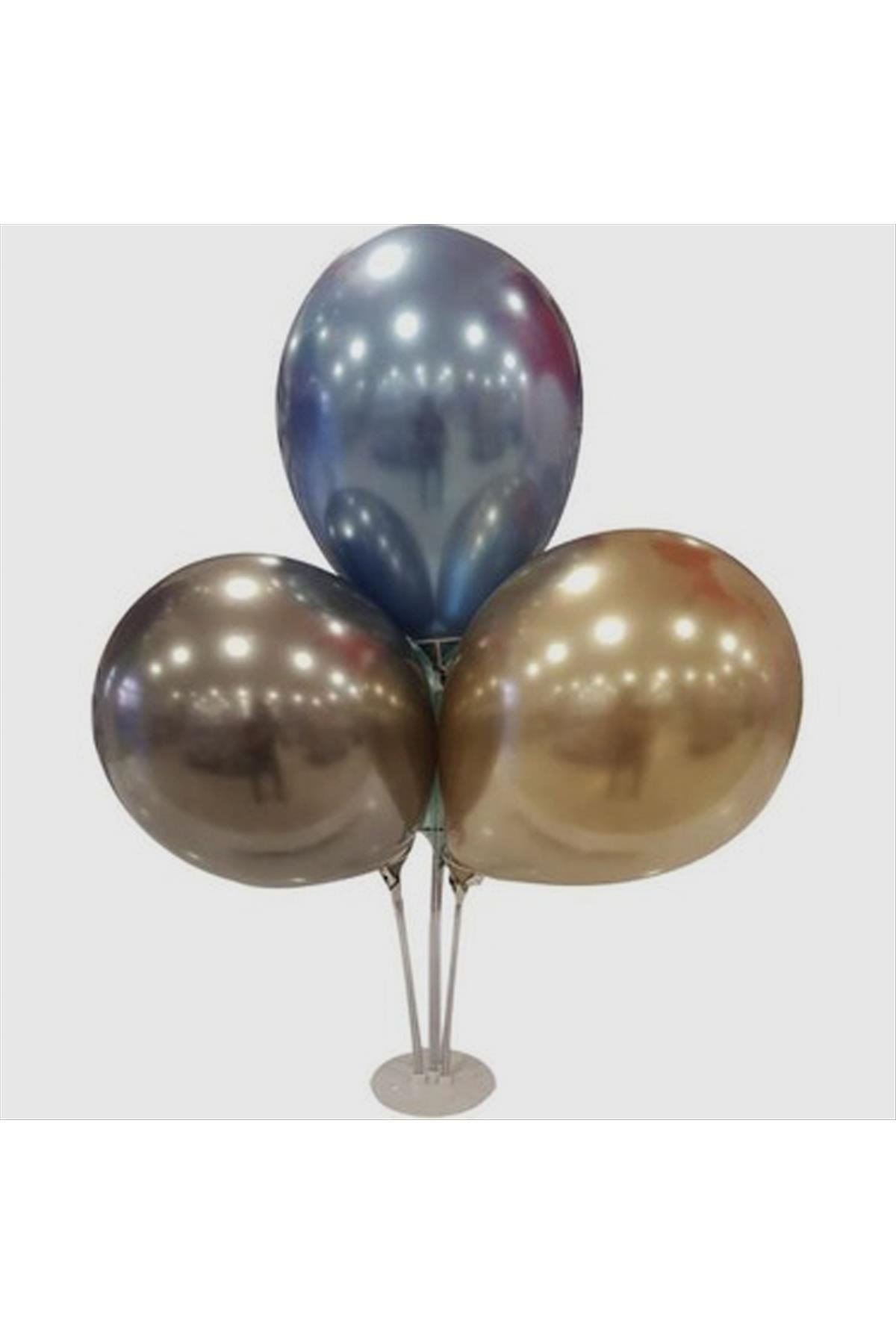 5 Adet Şeffaf Balon Standı
