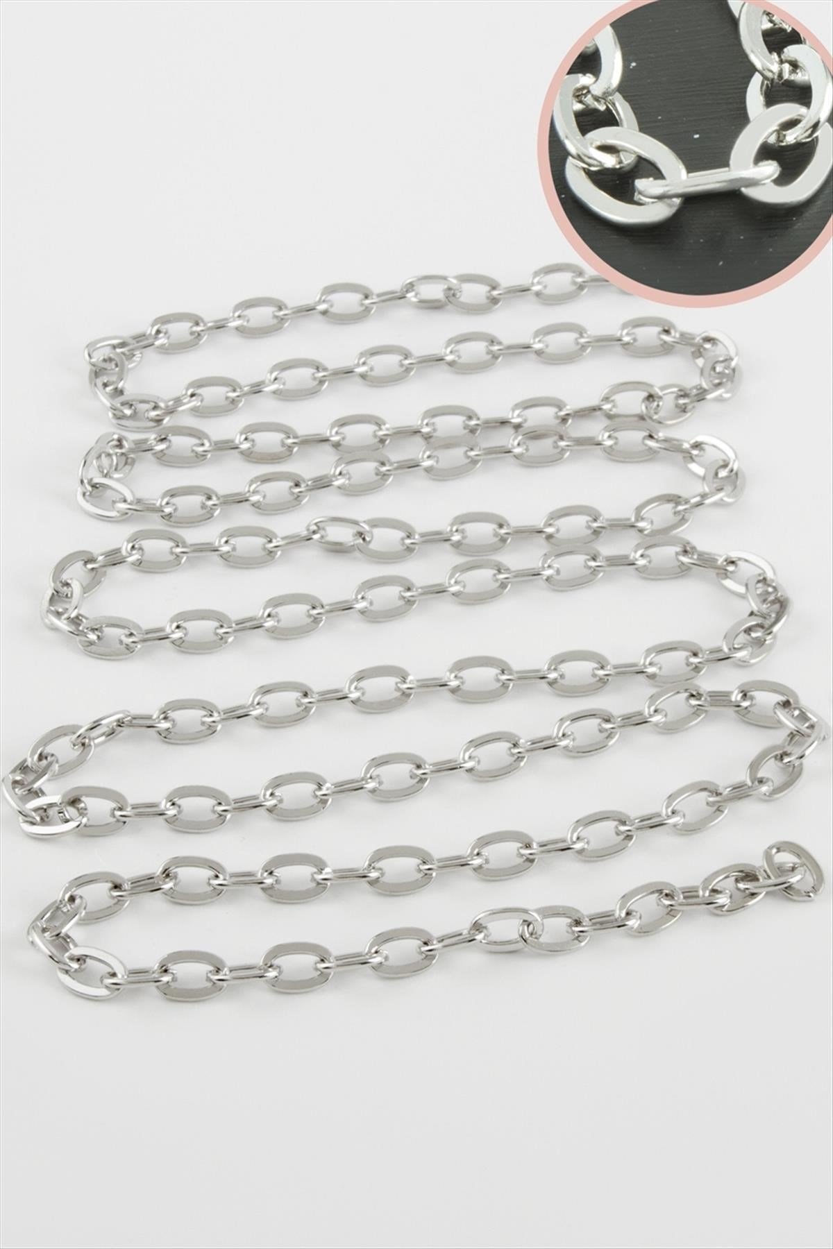 6 mm Oval Zincir 1 metre