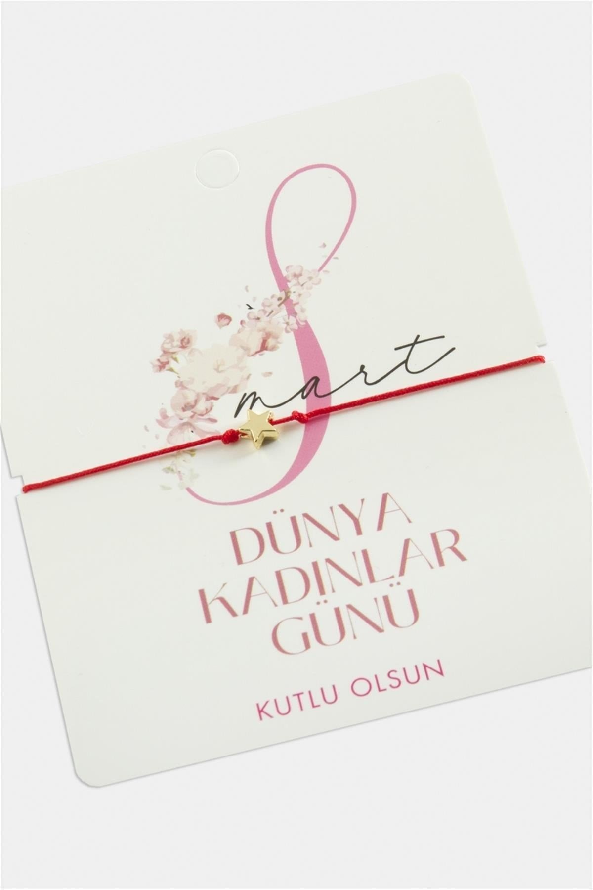 8 Mart Dünya Kadınlar Günü Yıldız İp Bileklik