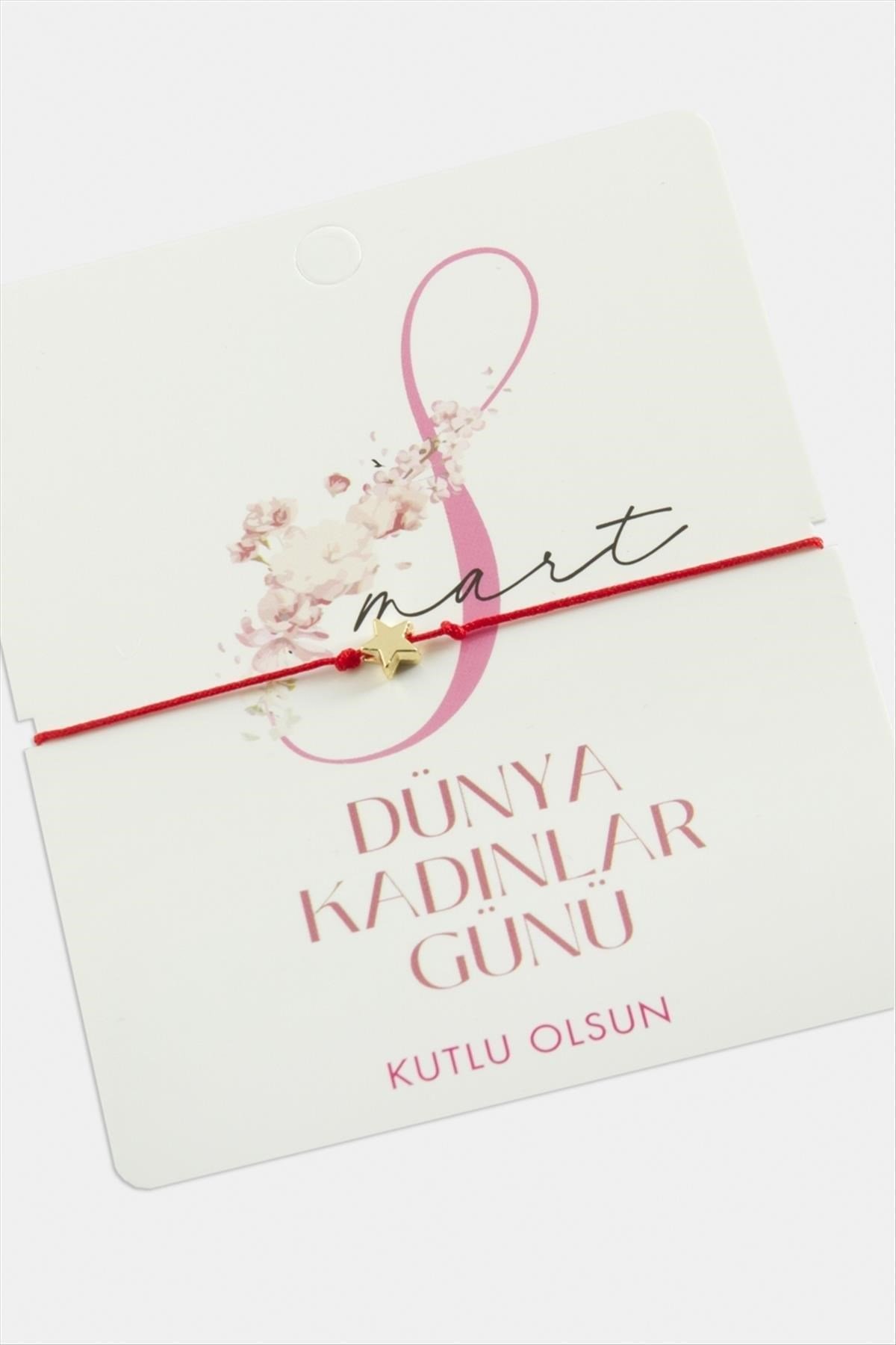 8 Mart Dünya Kadınlar Günü Yıldız İp Bileklik