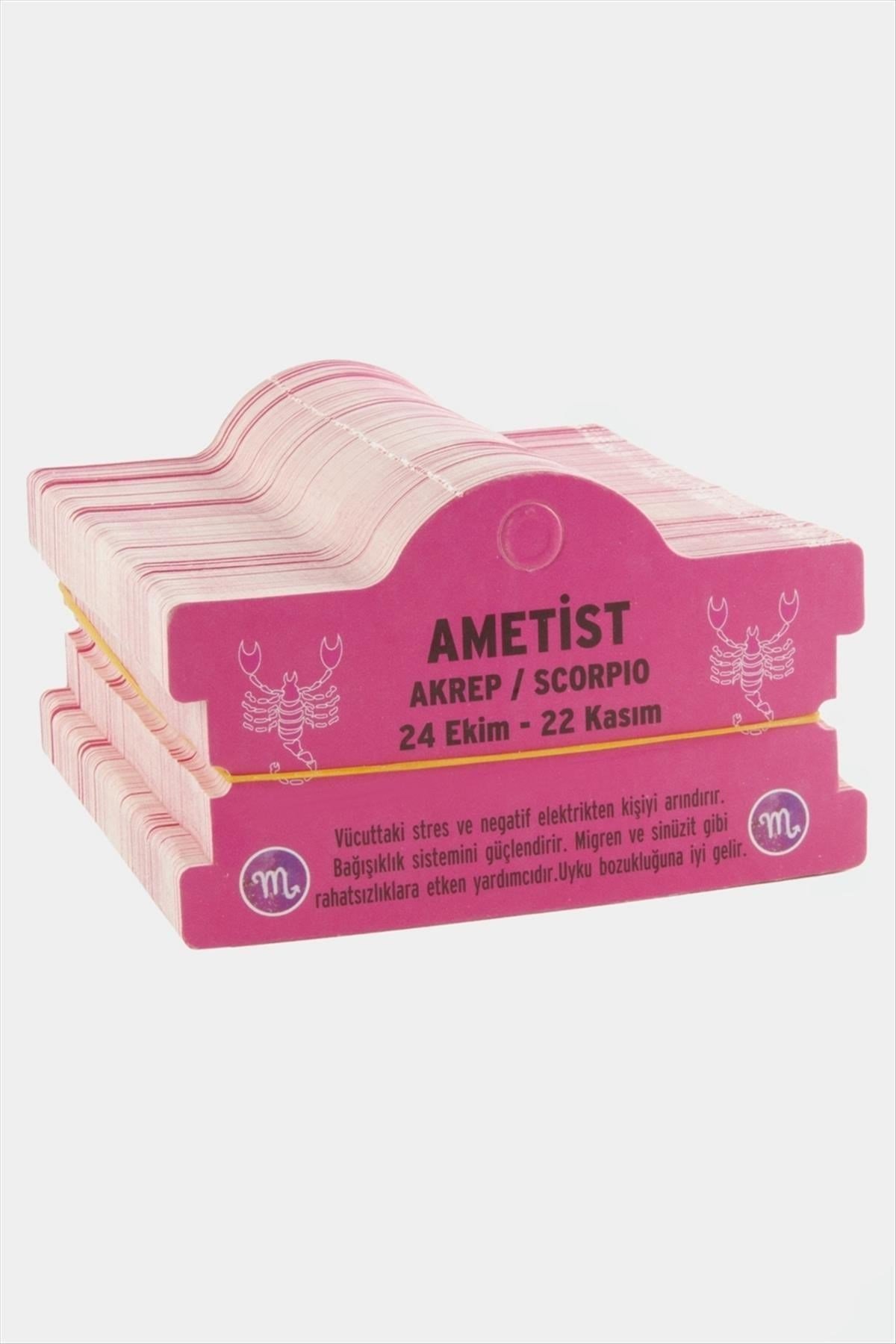Ametist & Akrep Burç Bileklik Kartı