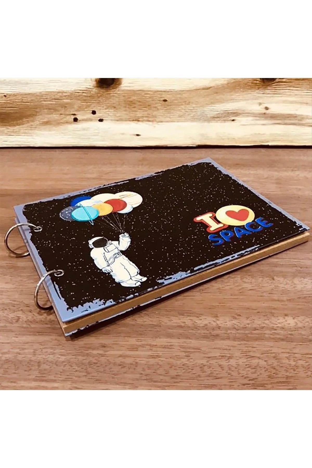Astronot Özel Tasarım Defter ve Fotoğraf Albümü