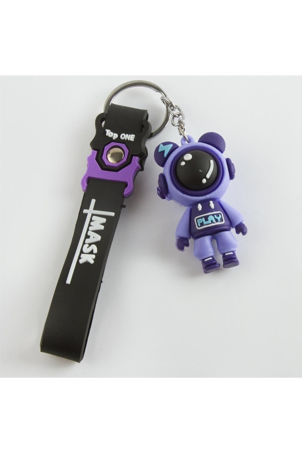 Astronot Silikon Anahtarlık