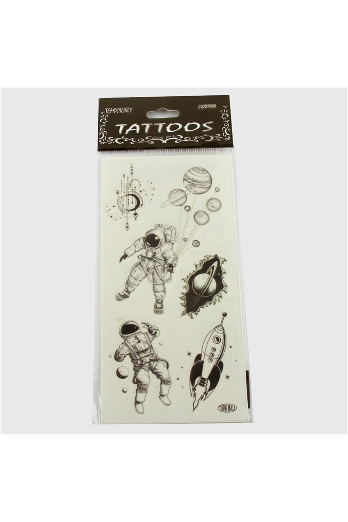 Astronot Tattoo Dövme Sticker