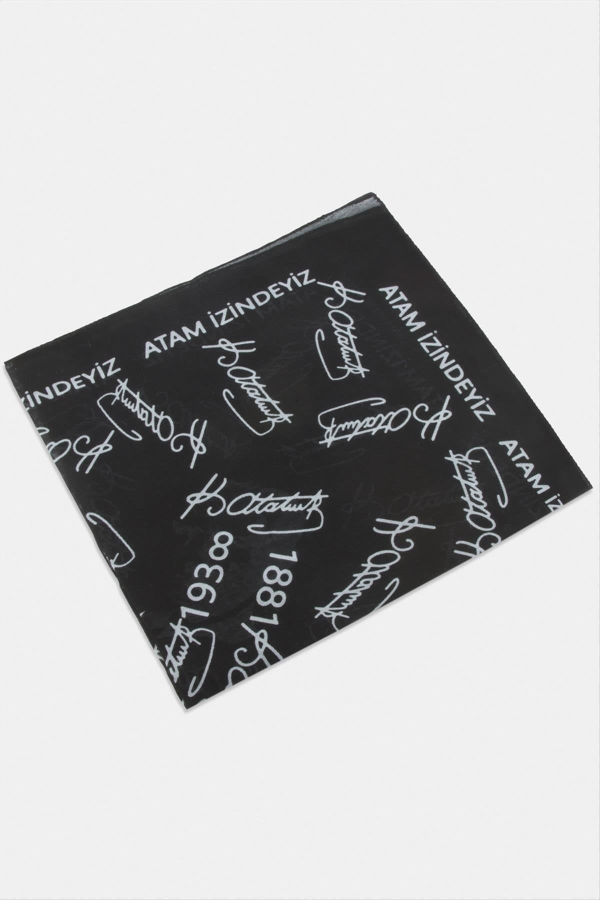 Atatürk Desenli Bandana 50*50