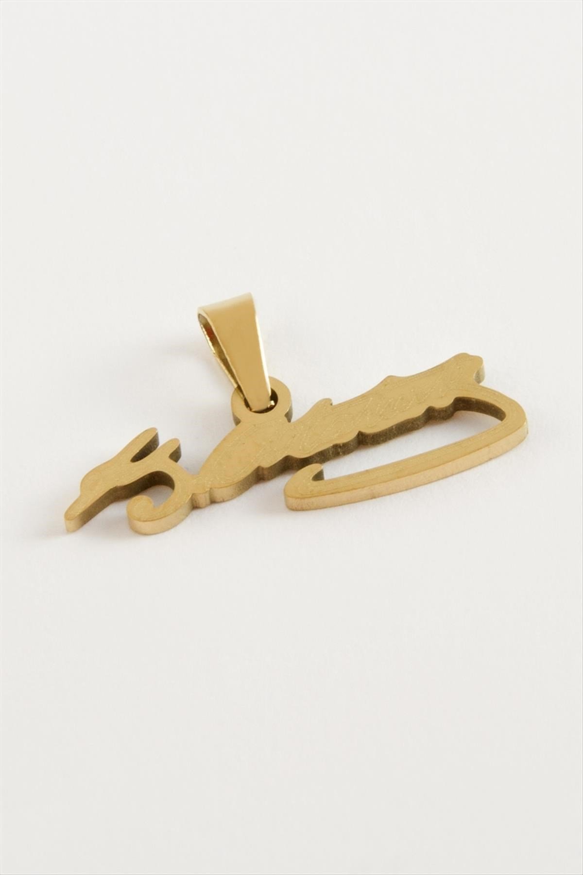 Atatürk İmzalı Çelik Kolye Ucu 2,5 cm