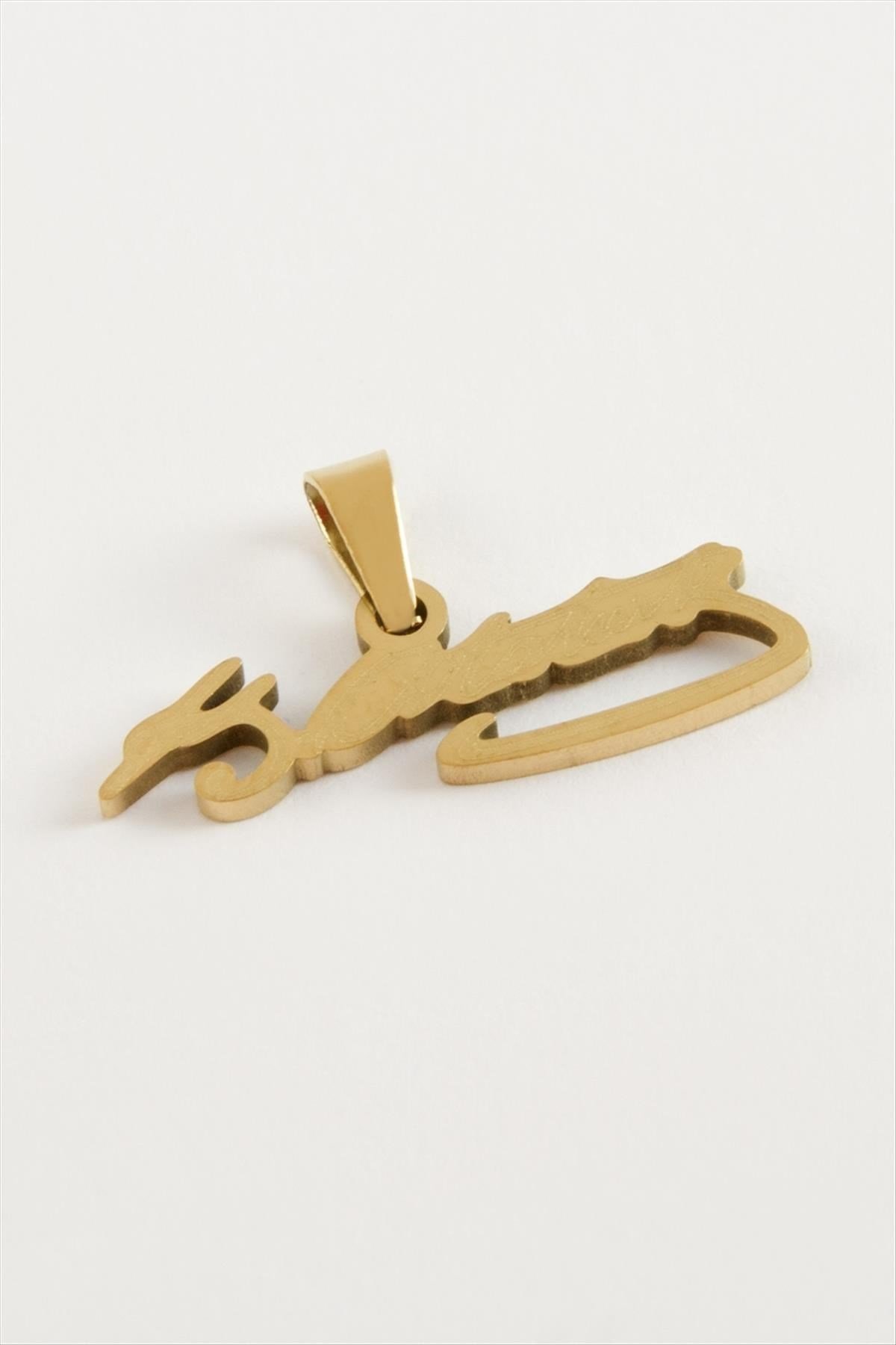Atatürk İmzalı Çelik Kolye Ucu 2,5 cm