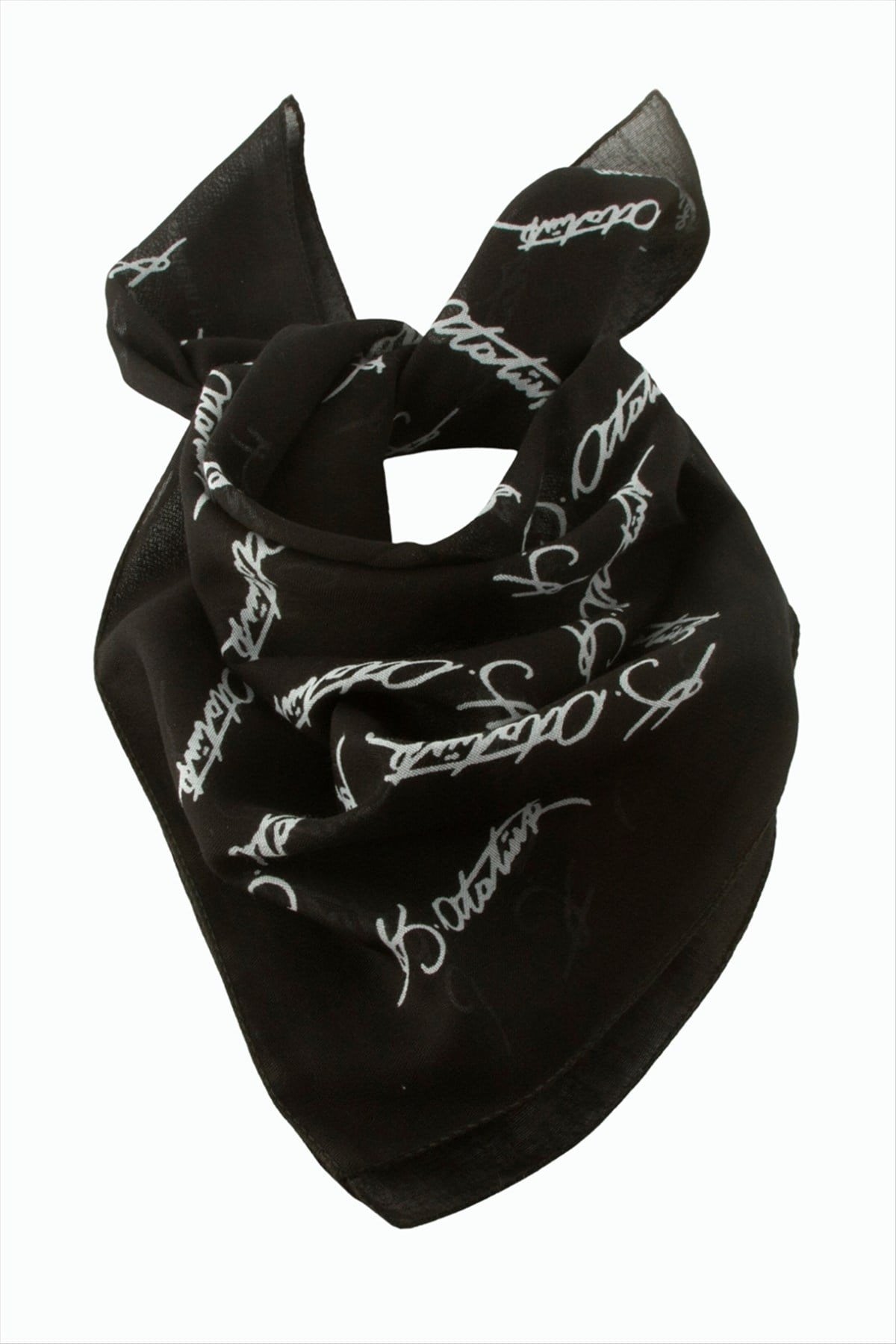 Atatürk İmzalı Desenli Bandana 50*50