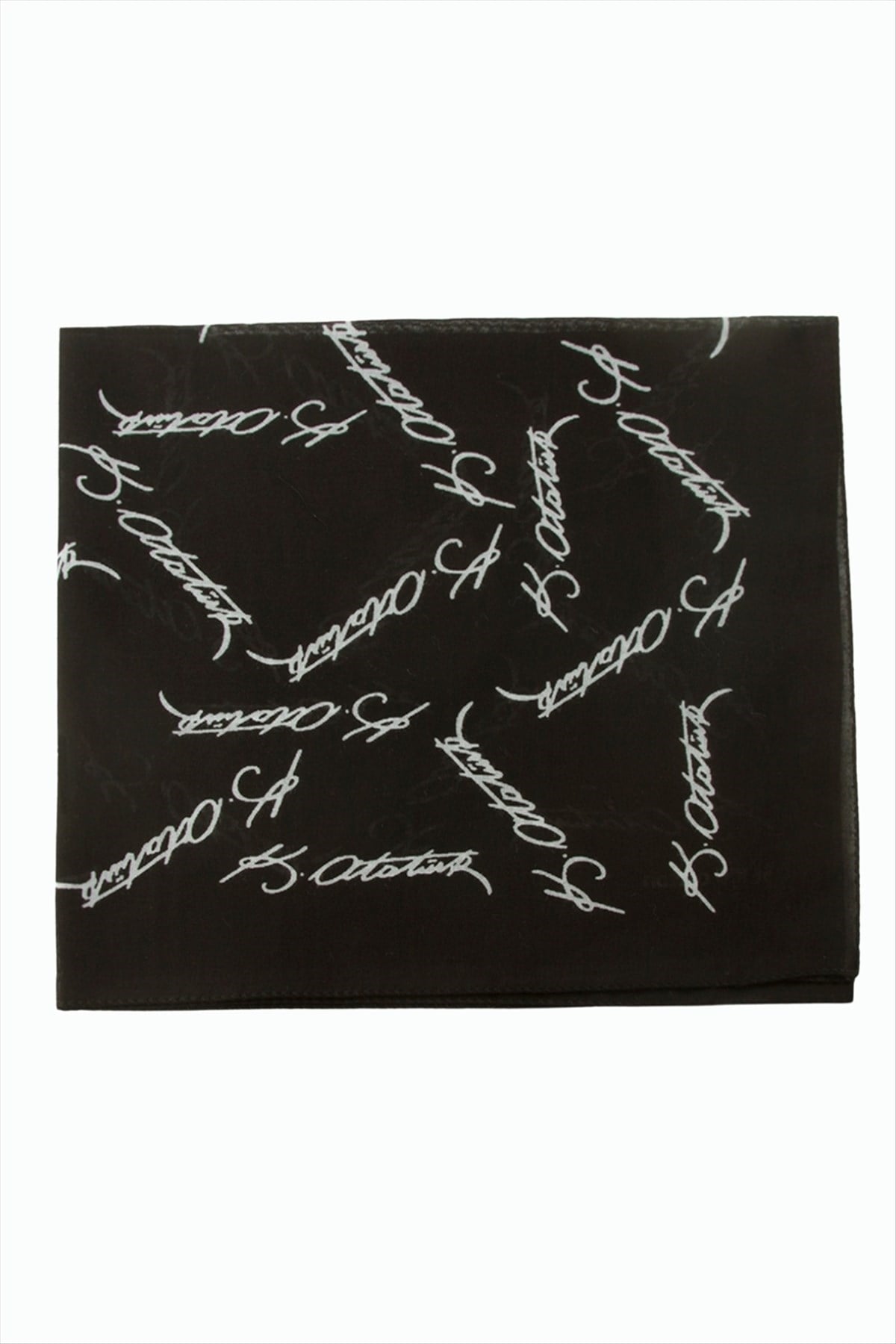 Atatürk İmzalı Desenli Bandana 50*50