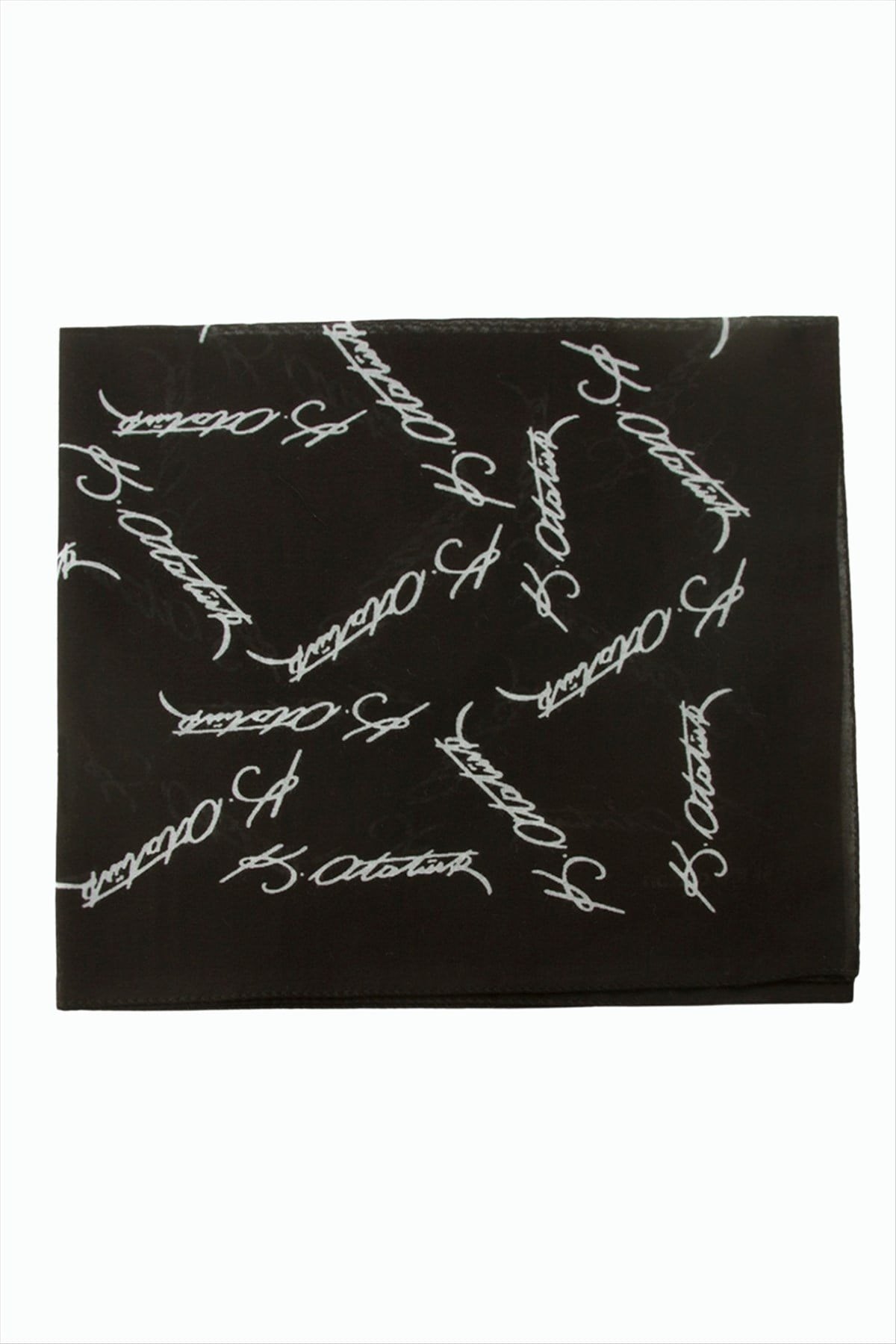 Atatürk İmzalı Desenli Bandana 50*50