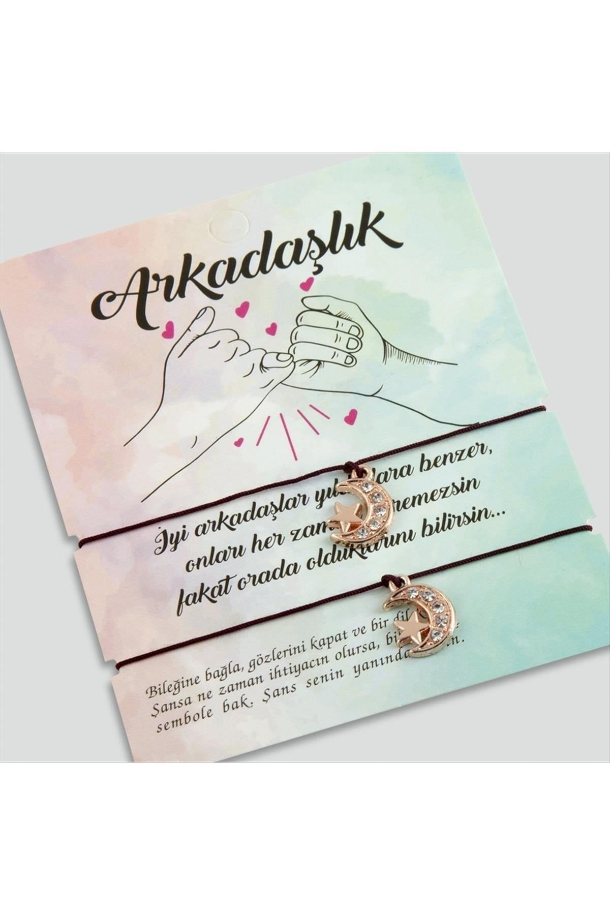 Ay Yıldız Arkadaşlık Şanslı Bileklik