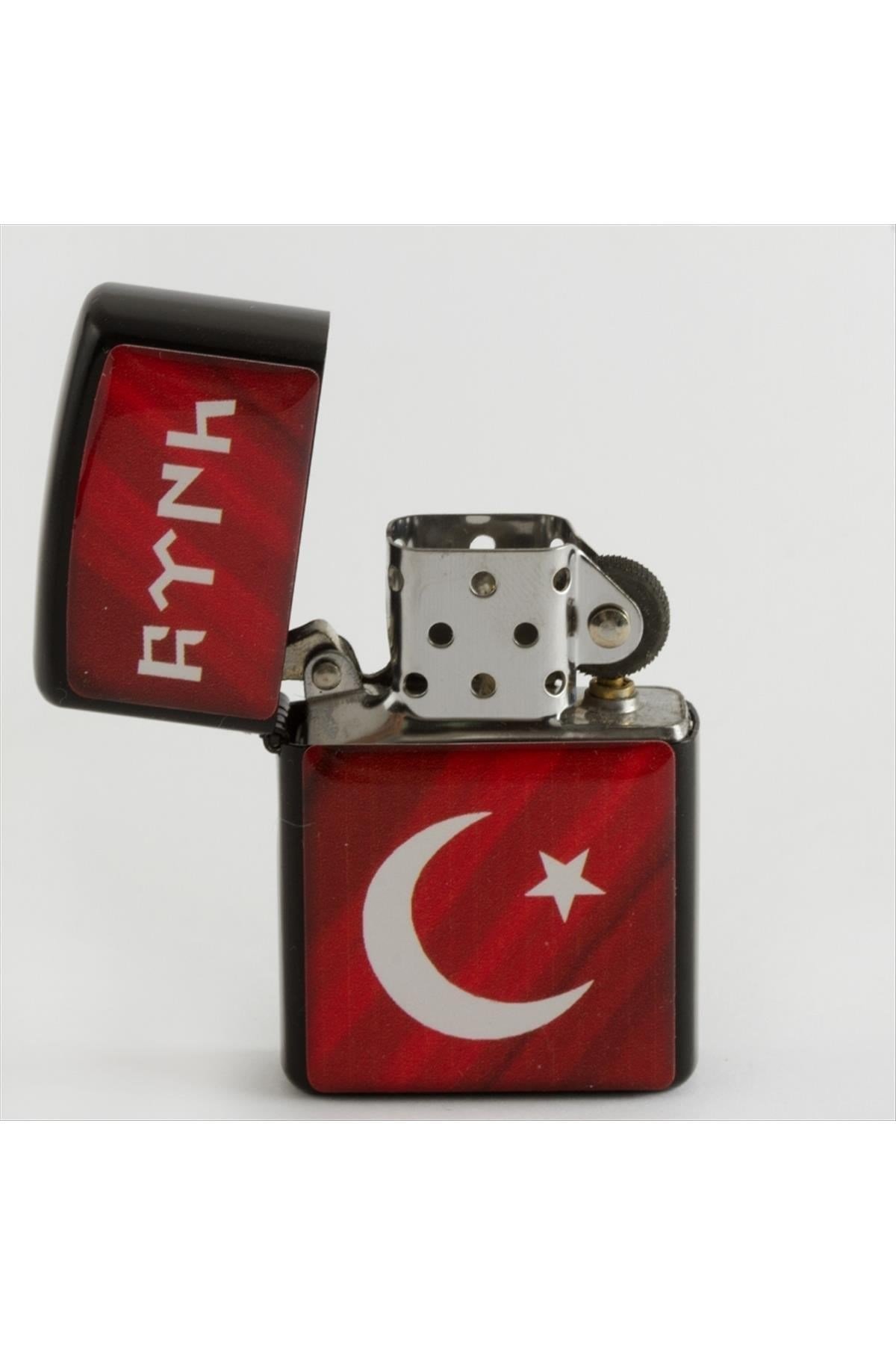 Ay Yıldız Çift Taşlı Çakmak