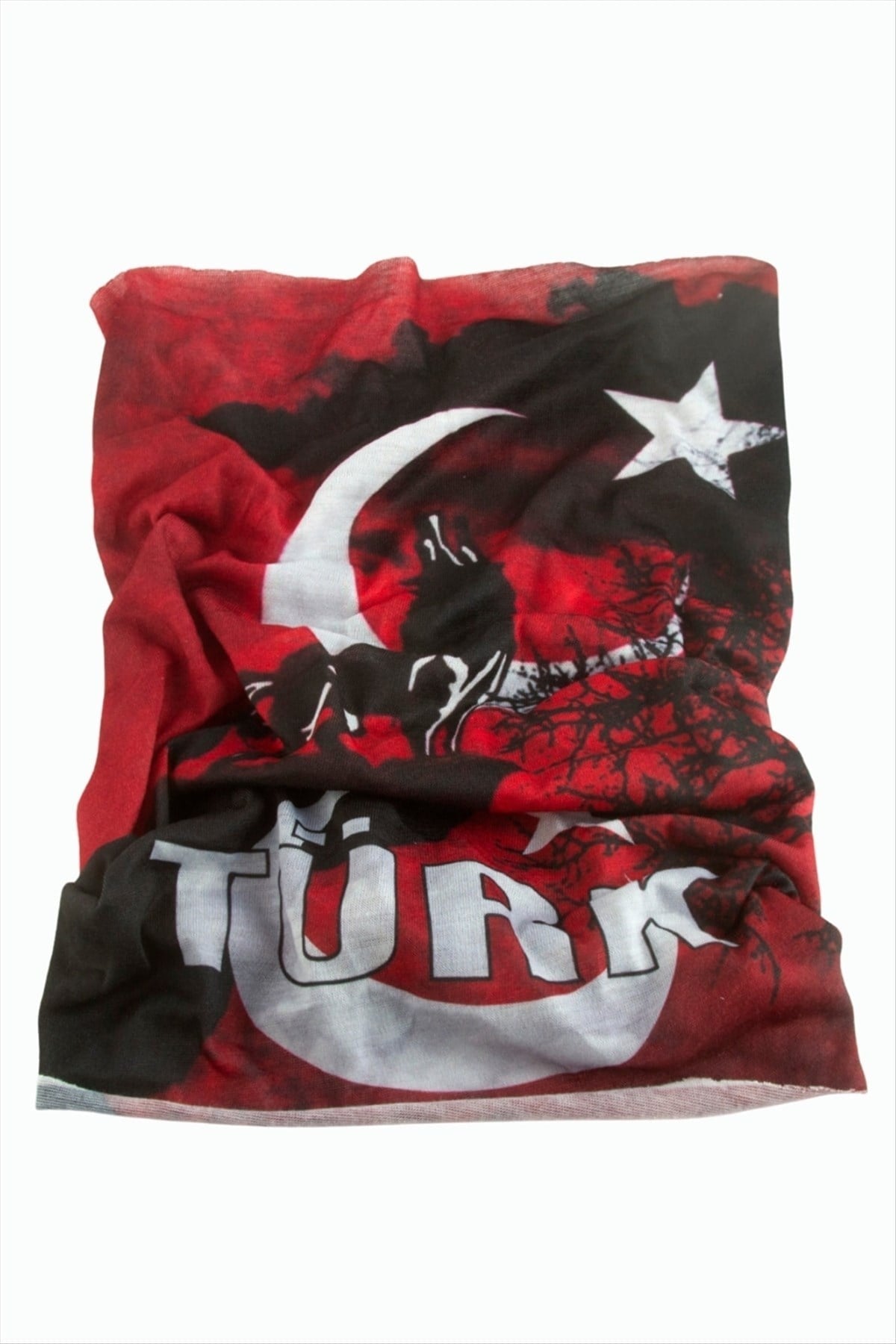 Ay Yıldız Desenli Baff Boyunluk