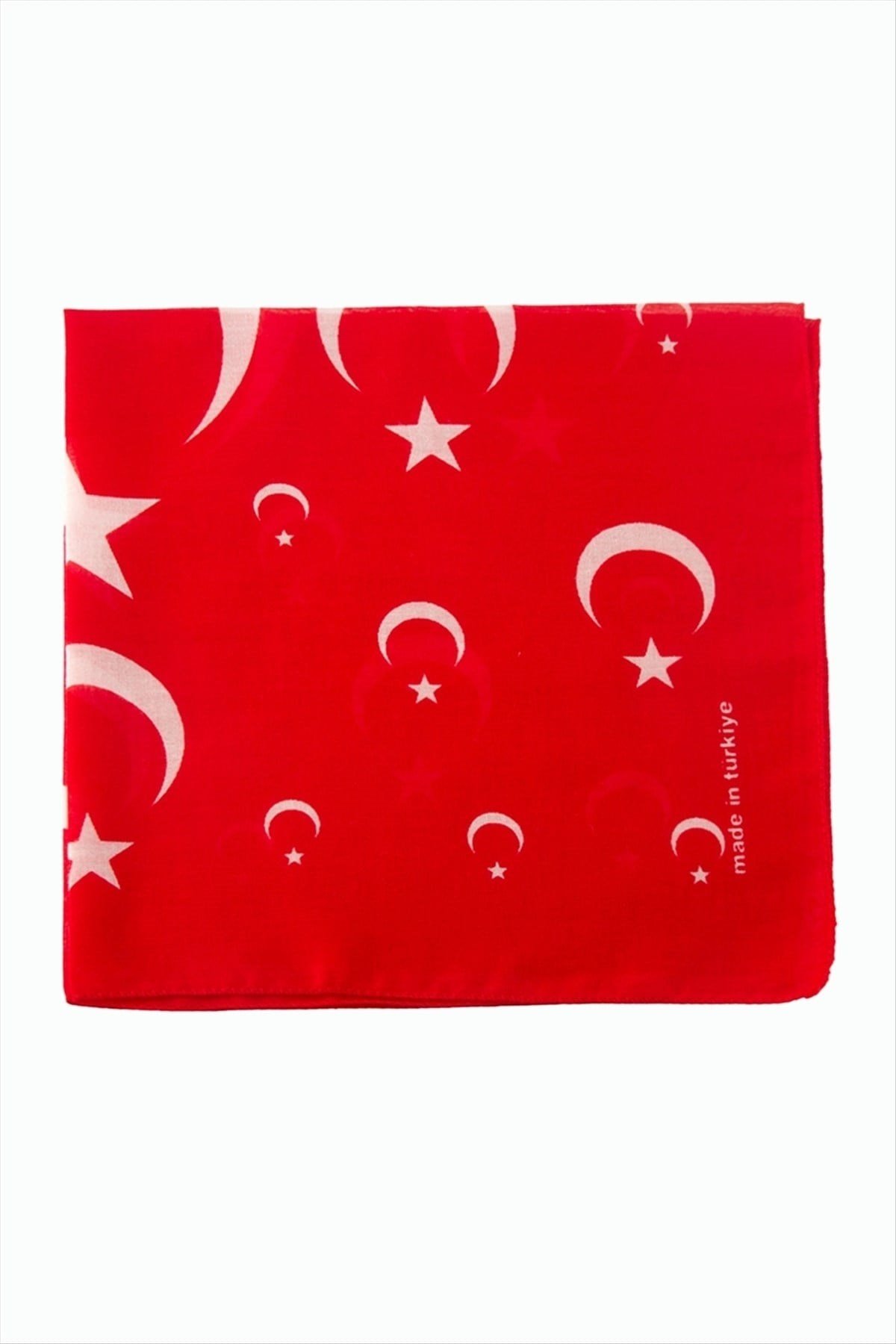 Ay Yıldız Desenli Bandana 50*50