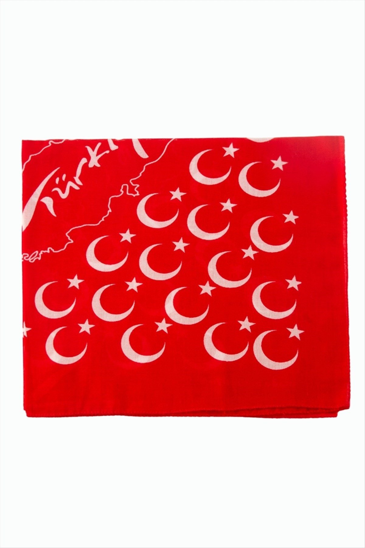 Ay Yıldız Desenli Bandana 50*50