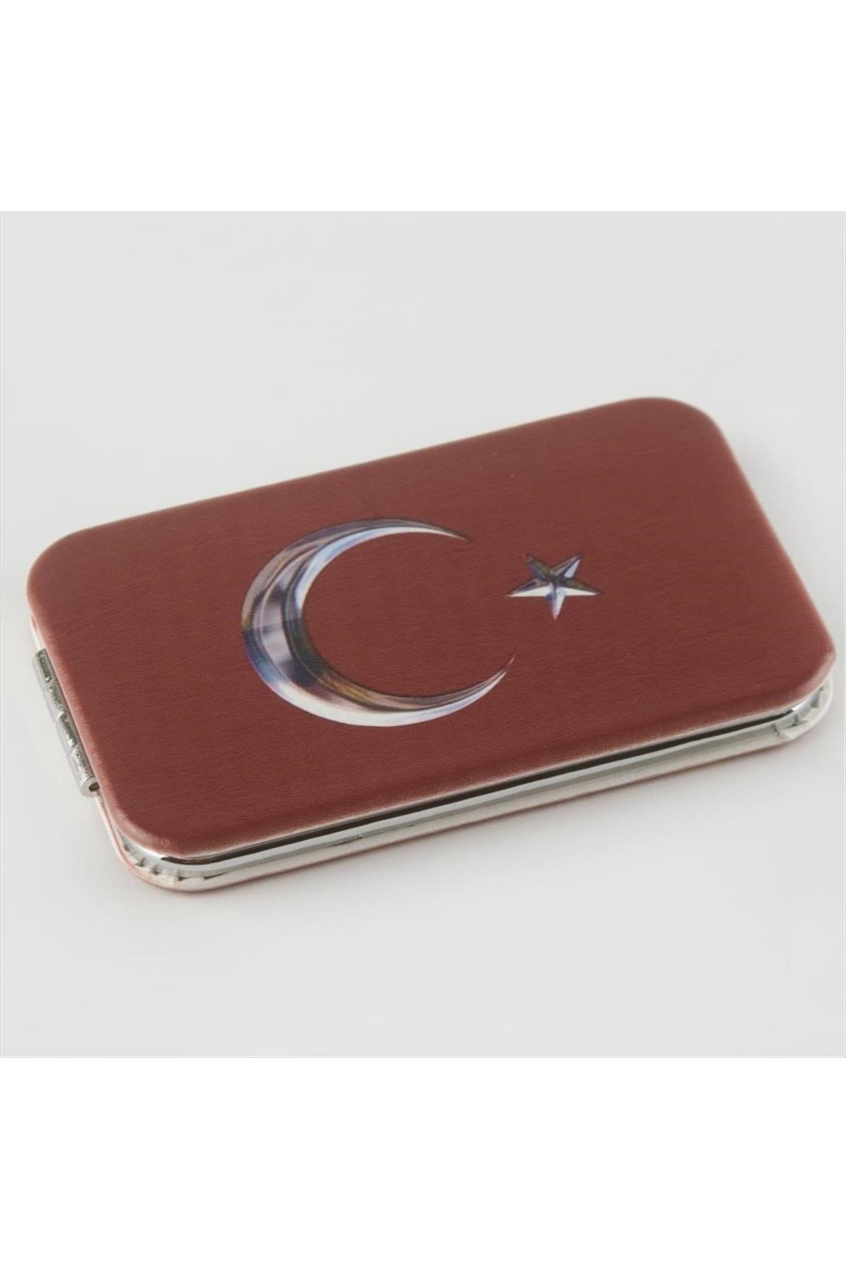 Ay Yıldız Desenli Kare Ayna