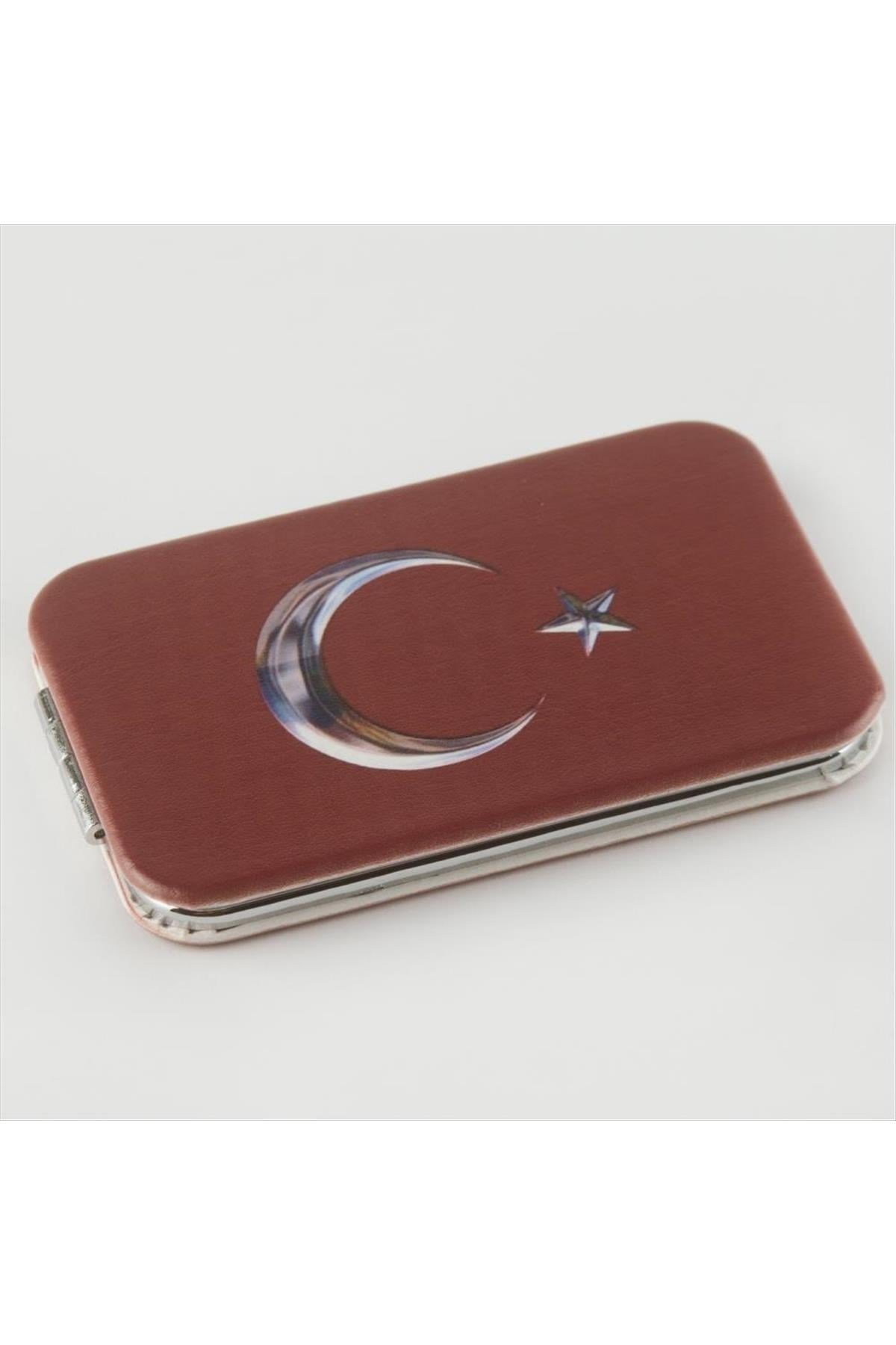 Ay Yıldız Desenli Kare Ayna