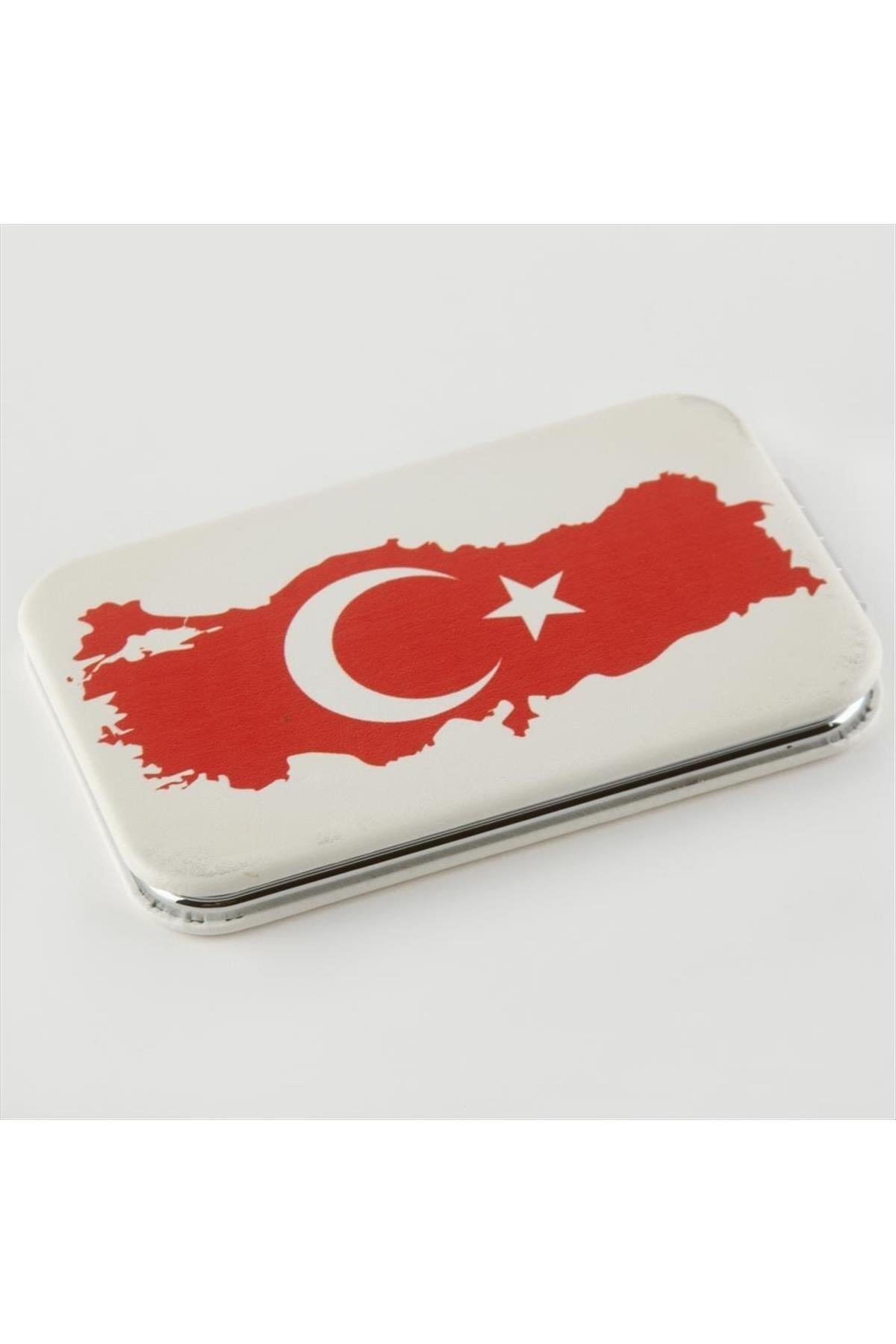 Ay Yıldız Desenli Kare Ayna