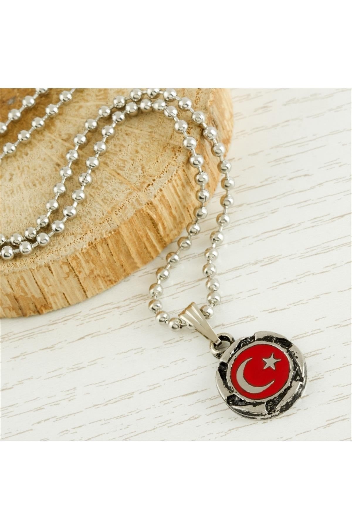 Ay Yıldız Metal Kolye