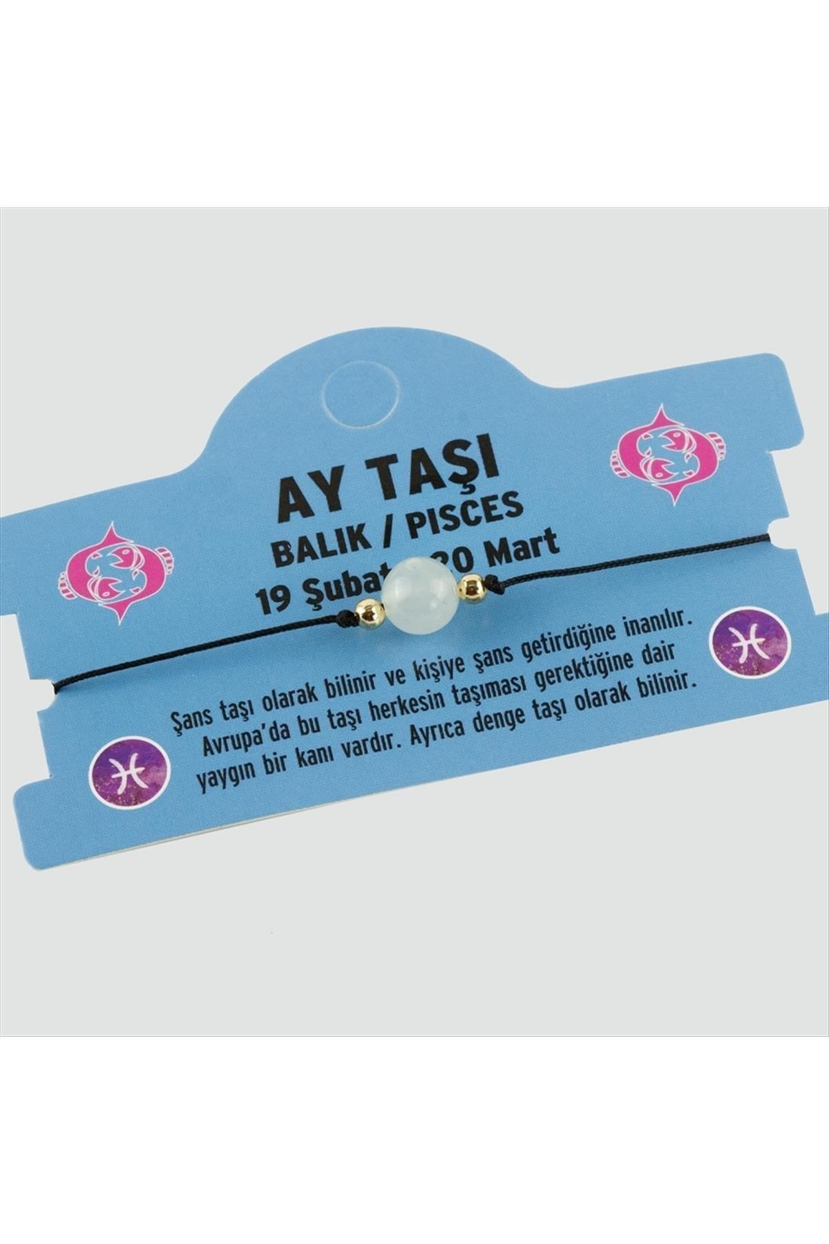 Aytaşı Doğal Taşlı Balık Burç Bileklik