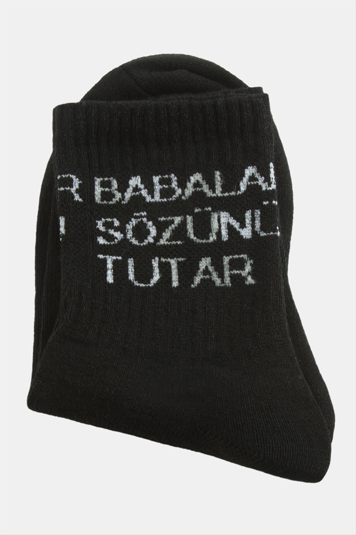 Babalar Sözünü Tutar Yazılı Kolej Çorap 8*28