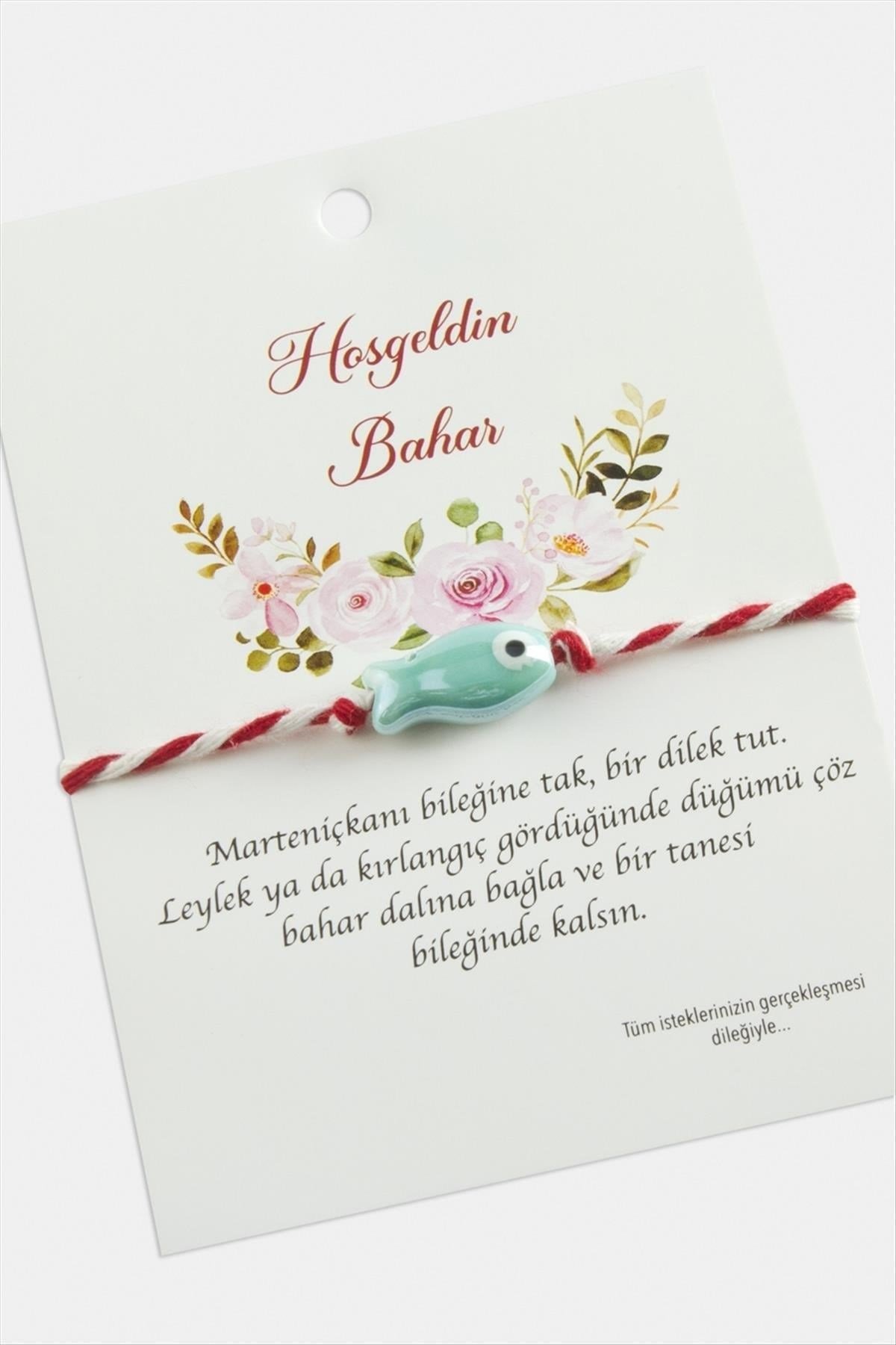 Balık Cam Boncuk Marteniçka İp Bileklik