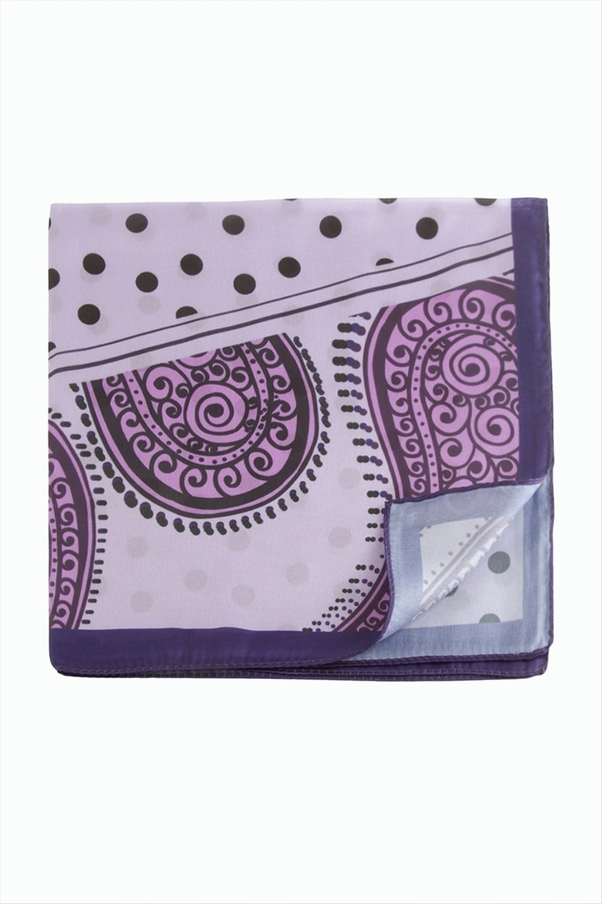 Benekli Desenli Zr Şifon Fular 50*50 cm