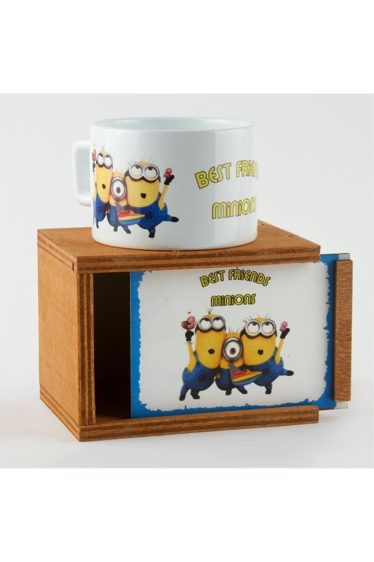 Best Friends Minyon Figürlü Ahşap Kutulu Kupa