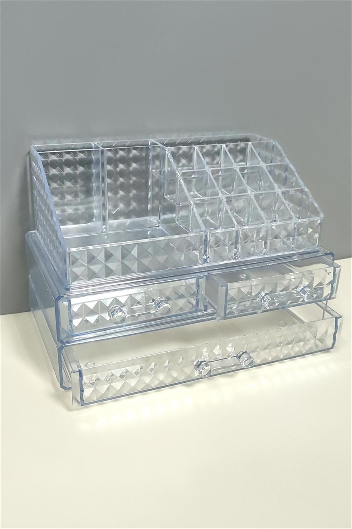 Black Stone 3 Çekmeceli Diamond Organizer Set