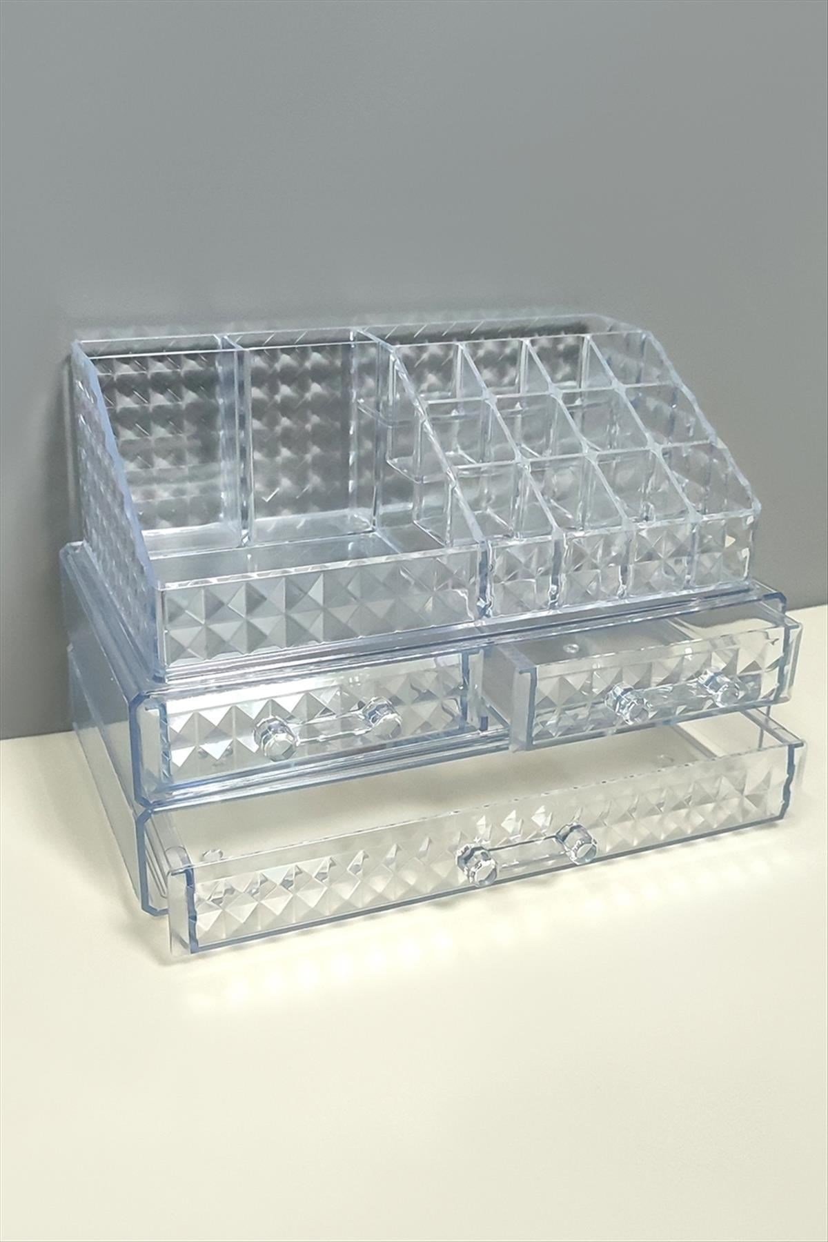 Black Stone 3 Çekmeceli Diamond Organizer Set