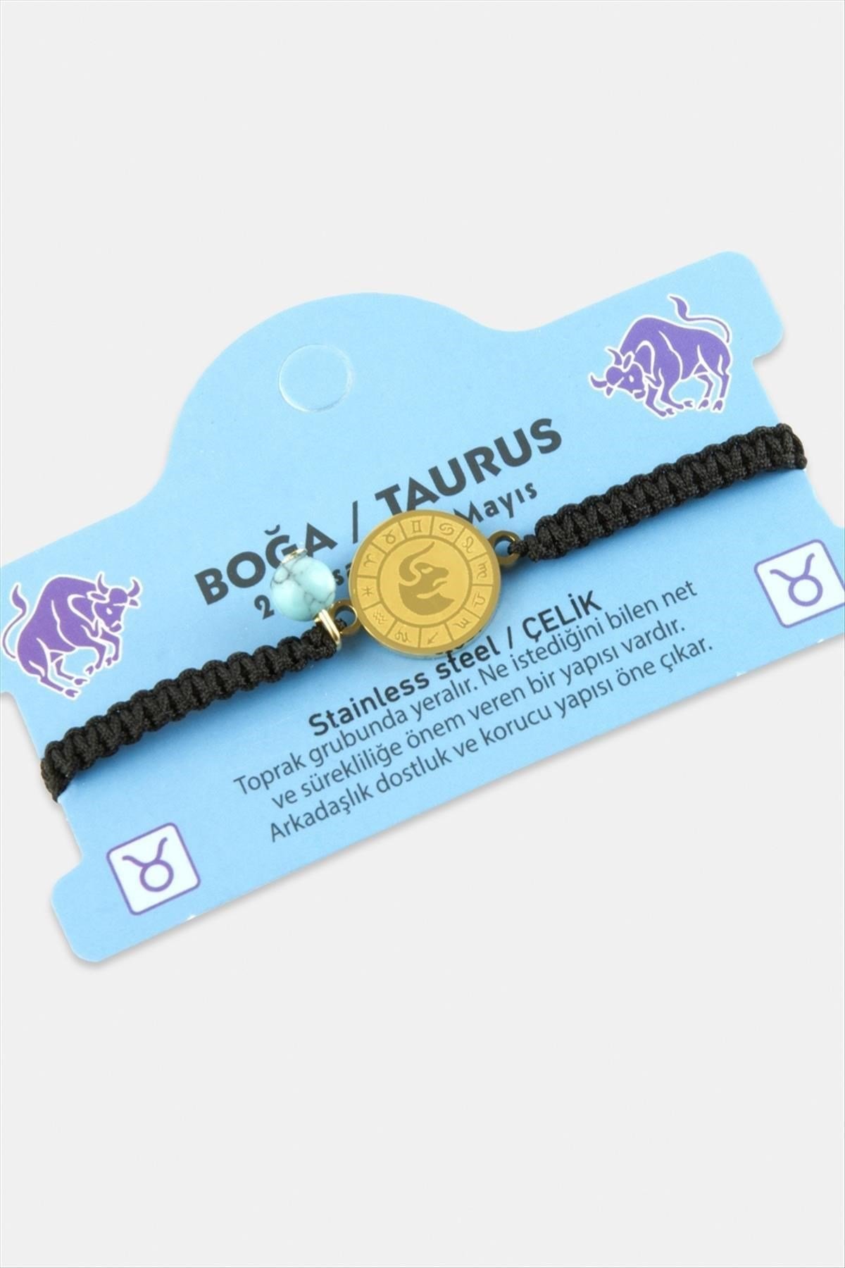 Boğa Burcu Çelik Bileklik