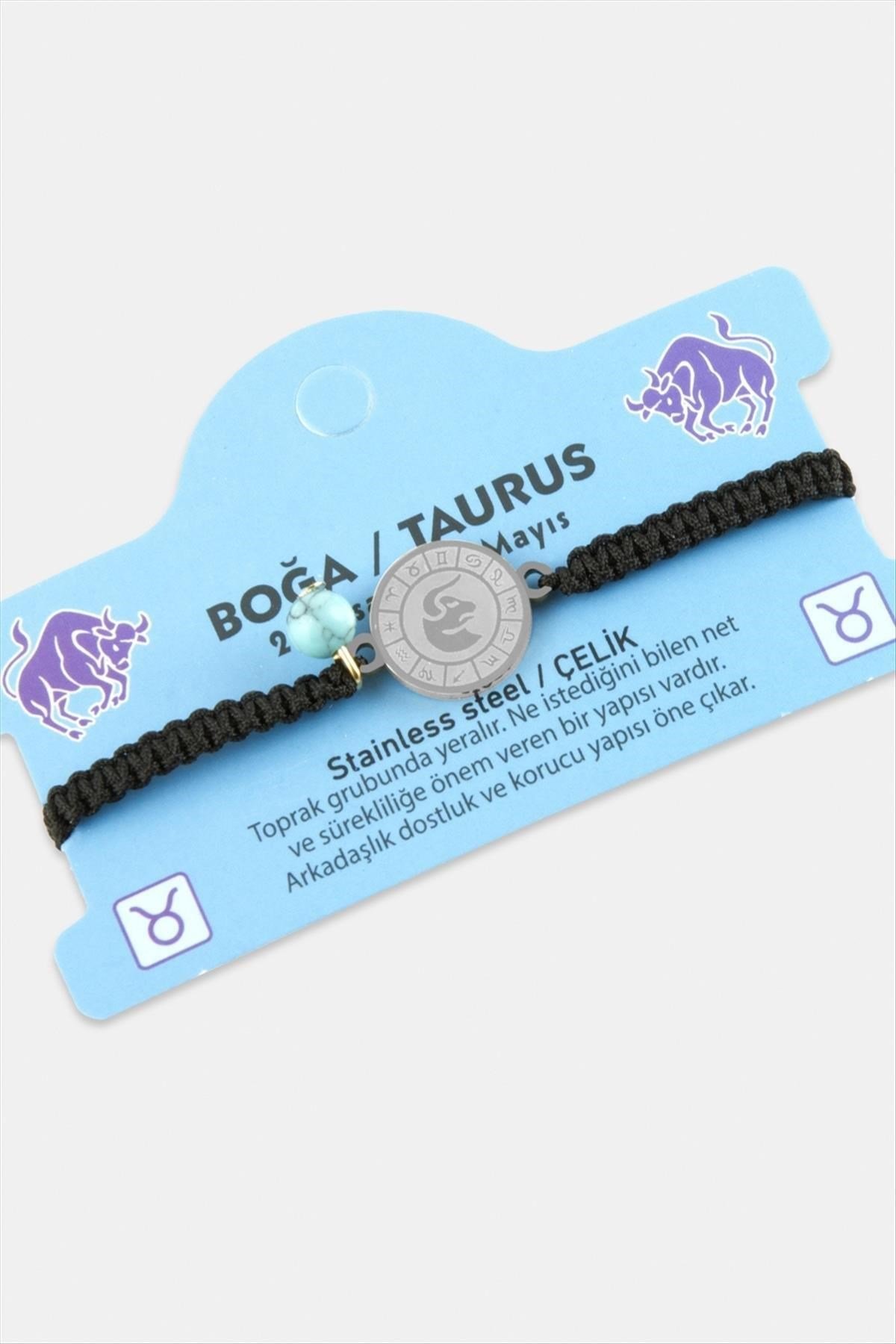 Boğa Burcu Çelik Bileklik