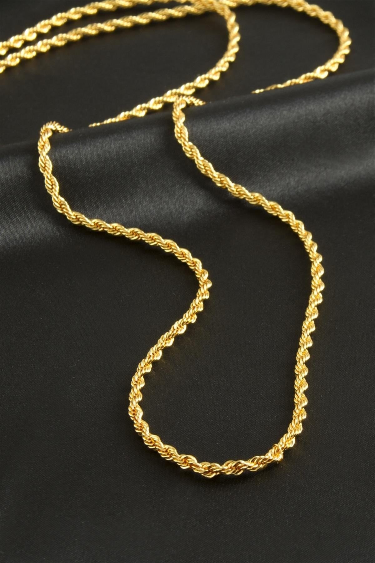 Burgulu Zincir Kolye 80 cm