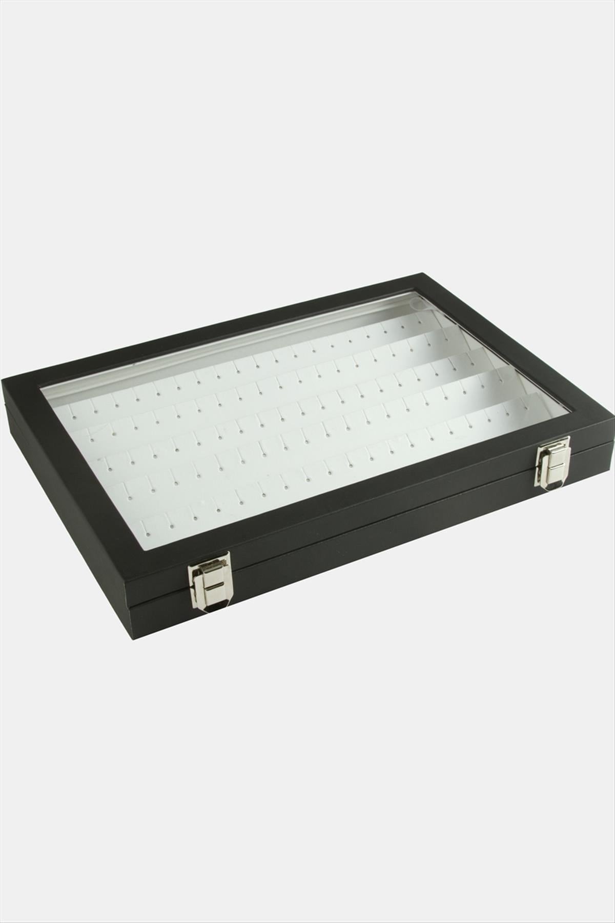 Cam Kapaklı Küpe Standı 24*34 cm