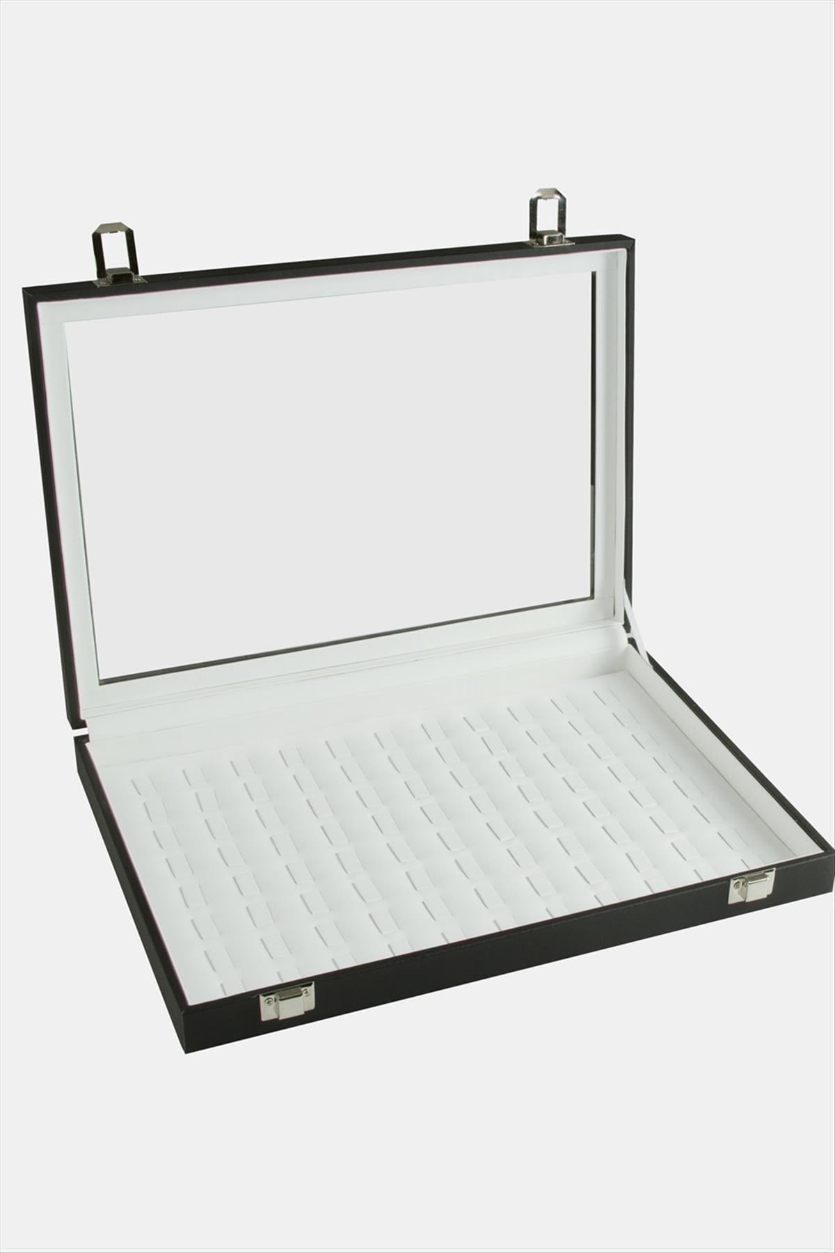 Cam Kapaklı Yüzük Standı 24*34 cm