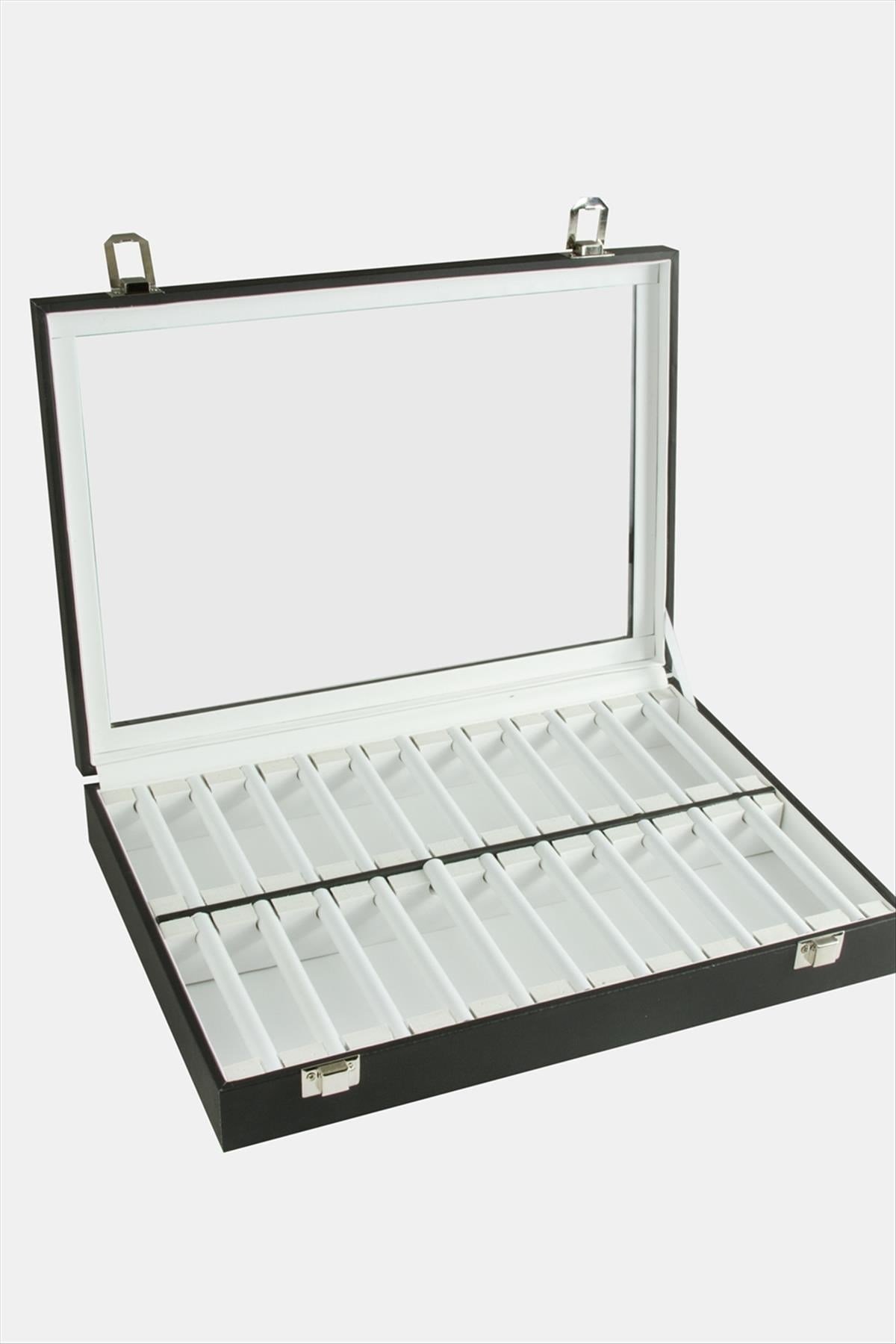 Cam Kapaklı Yüzük Standı 24*34 cm