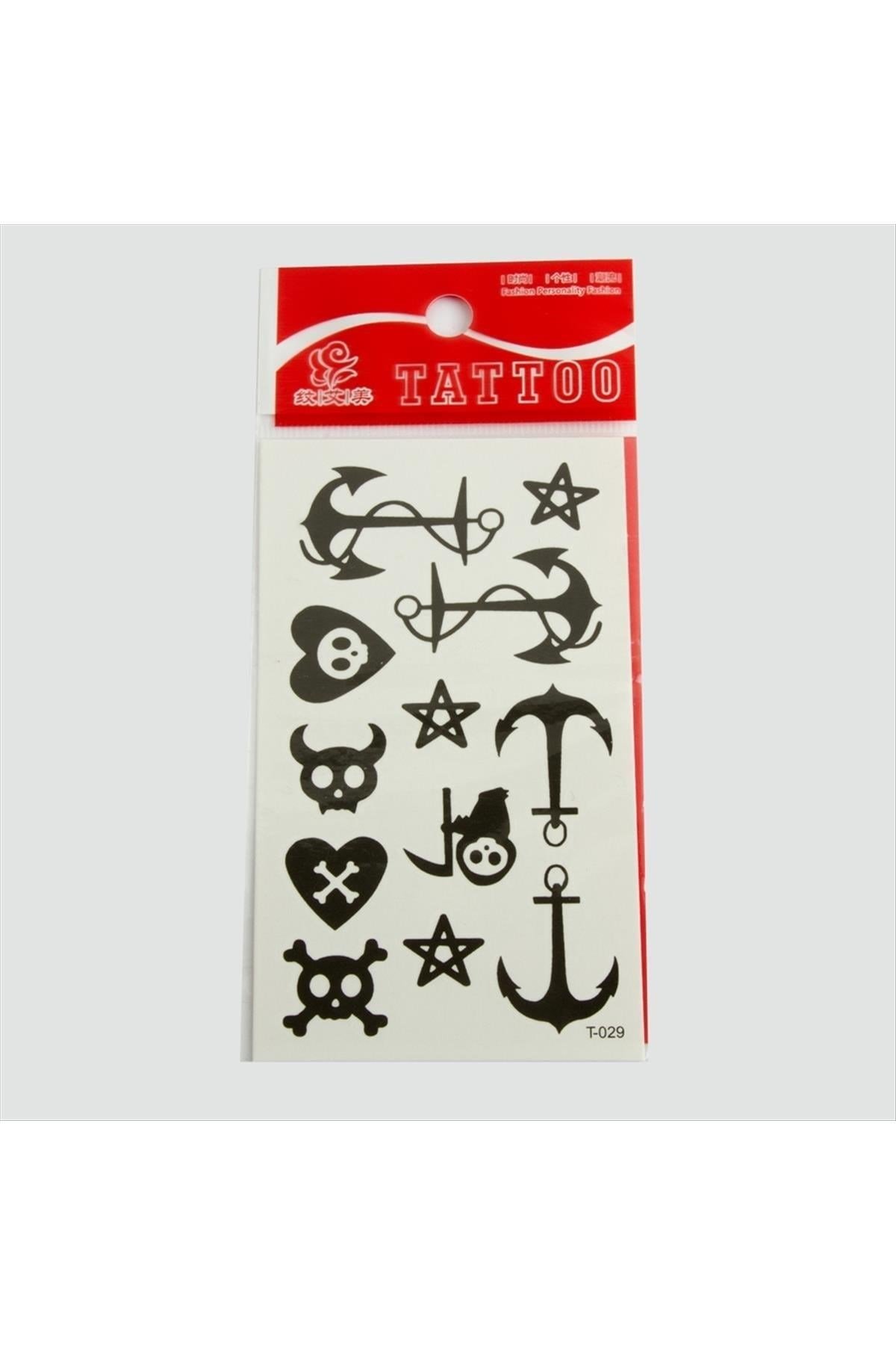 Çapa Tattoo Dövme Sticker Küçük