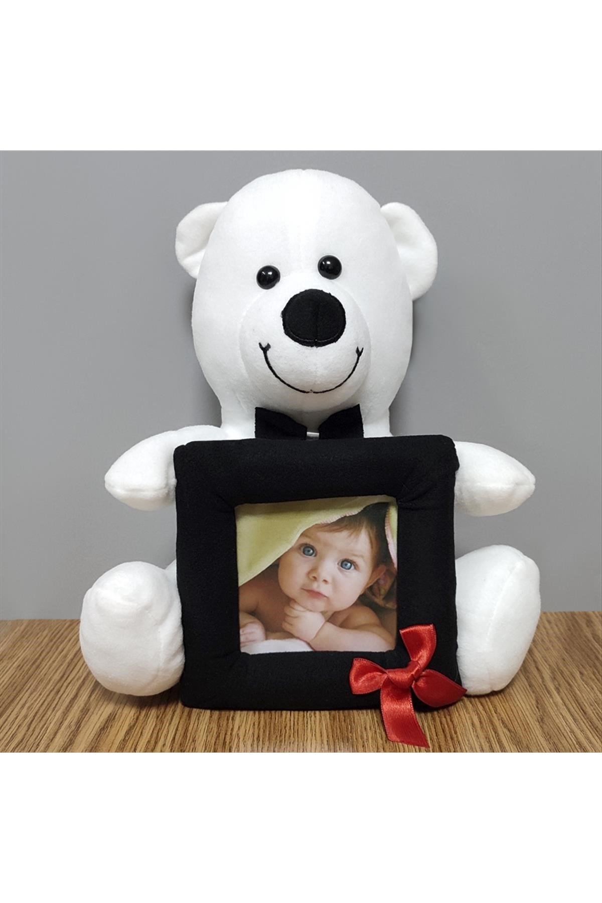 Çerçeveli Oturan Peluş Ayıcık 28 cm