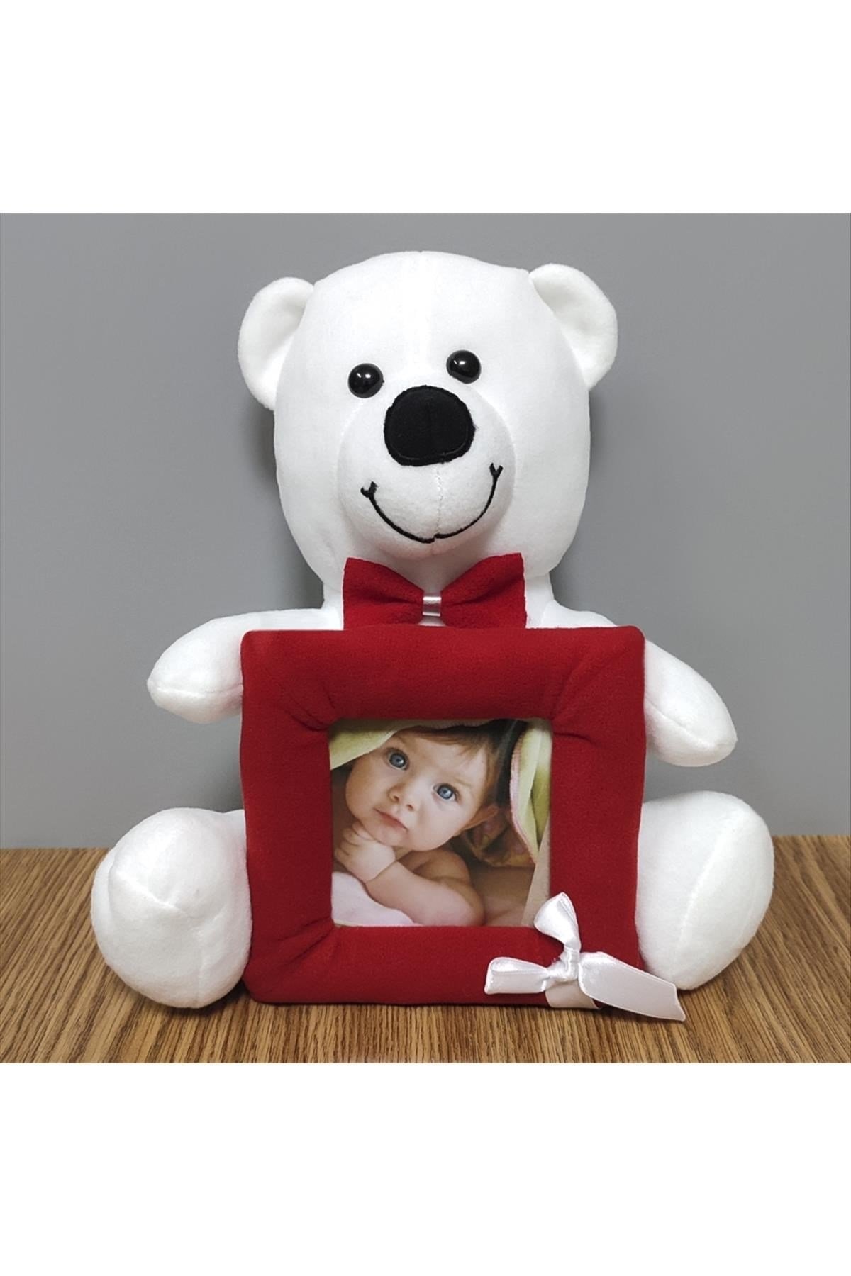 Çerçeveli Oturan Peluş Ayıcık 28 cm
