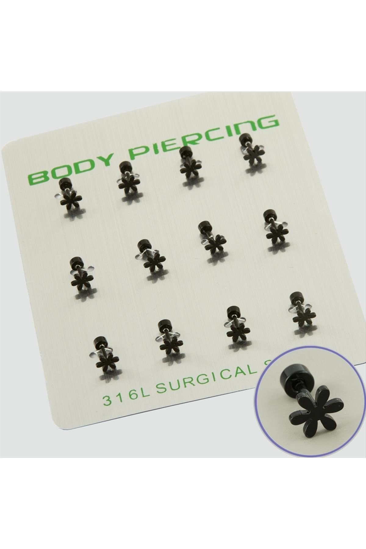 Çiçek Çelik Piercing 1 Adet