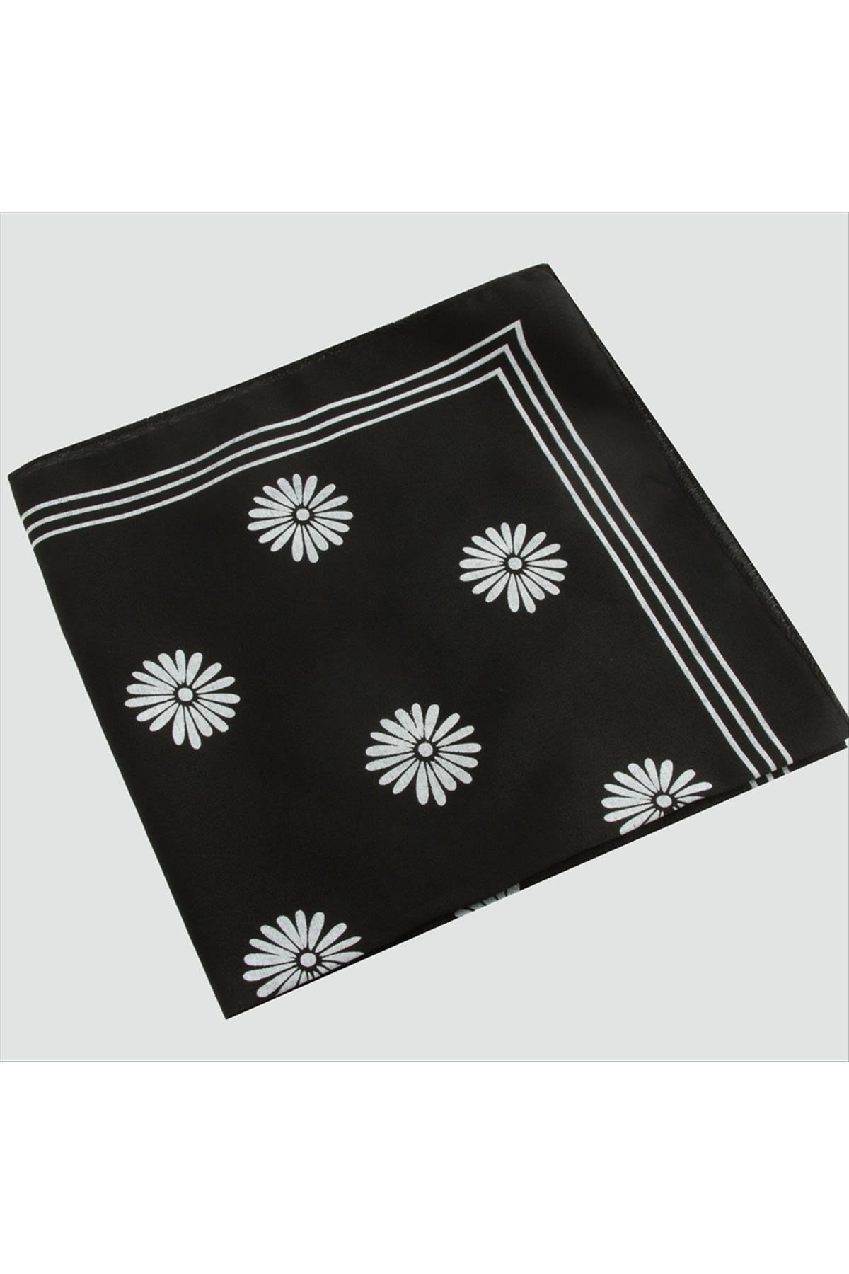 Çiçek Desenli Bandana 50*50