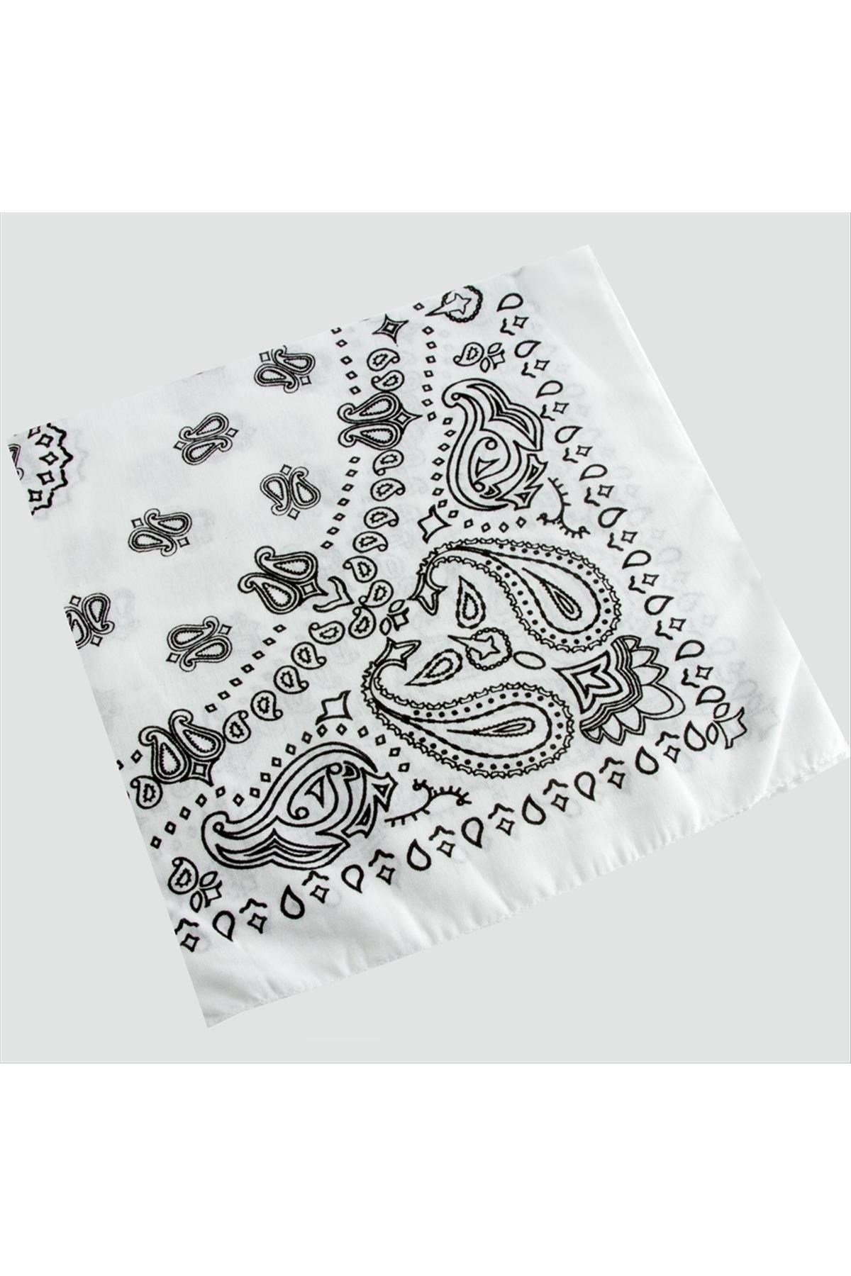 Çiçek Desenli Bandana 50*50