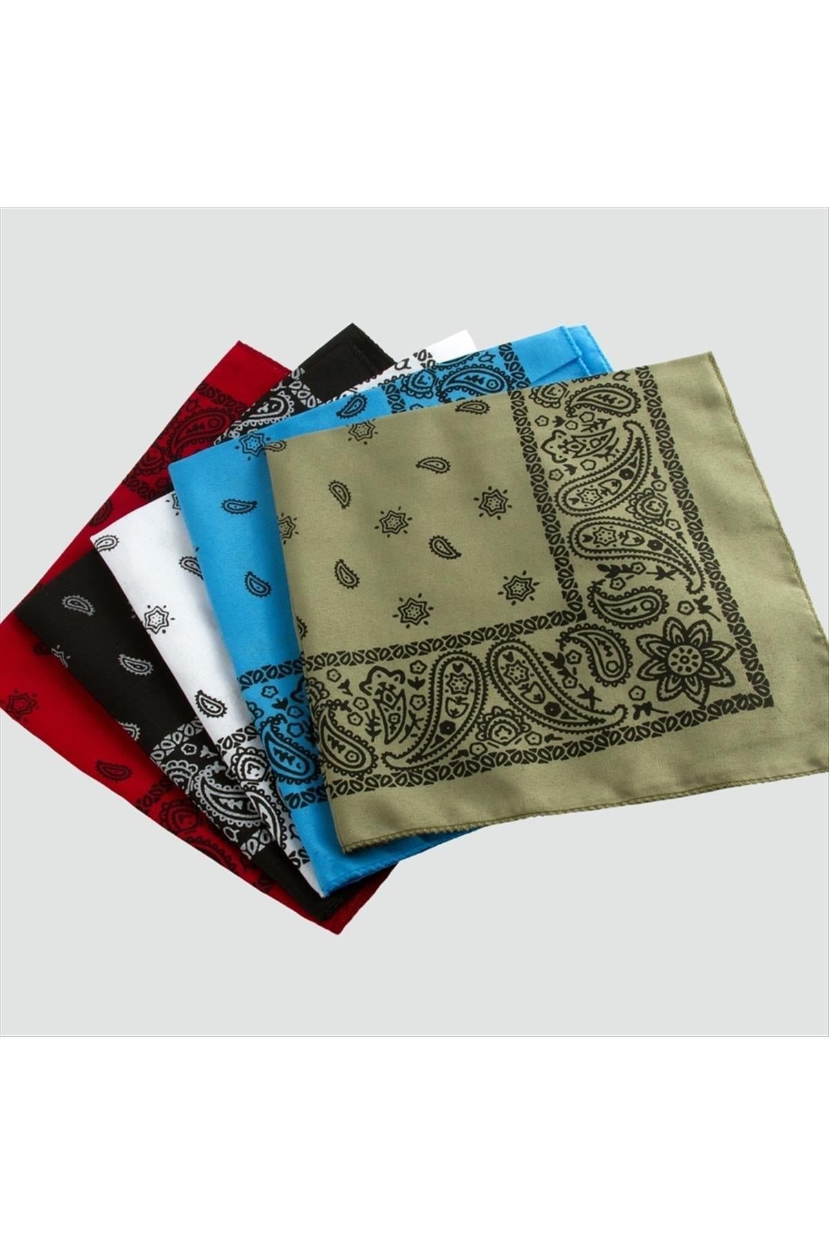 Çiçek Desenli Bandana 50*50
