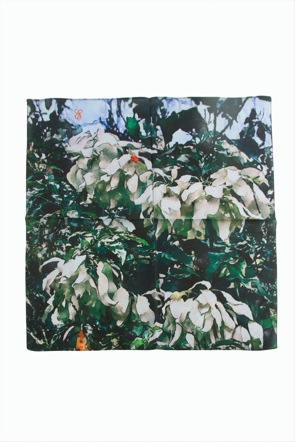 Çiçek Desenli Zr Şifon Fular 50*50 cm
